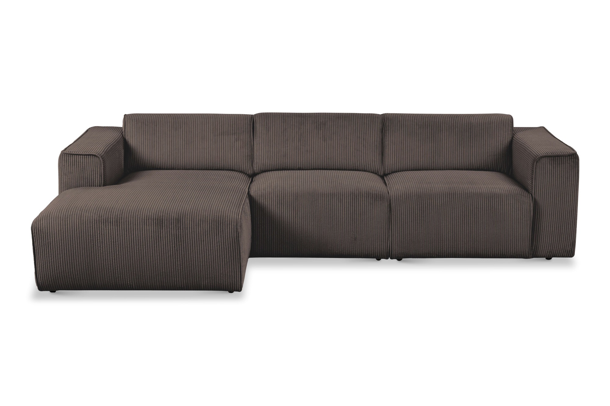 Home affaire Ecksofa »Noord mit Kedernaht, Breite 281 cm, L-Form« Cord, Str günstig online kaufen