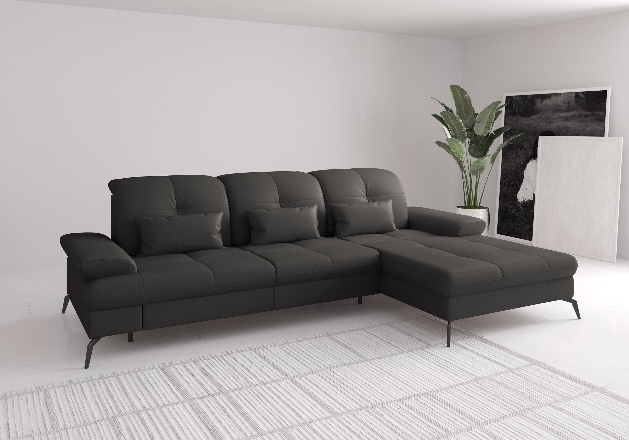 sit&more Ecksofa »Amica, L-Form, inkl. Sitztiefenverstellung & Armteilverst günstig online kaufen