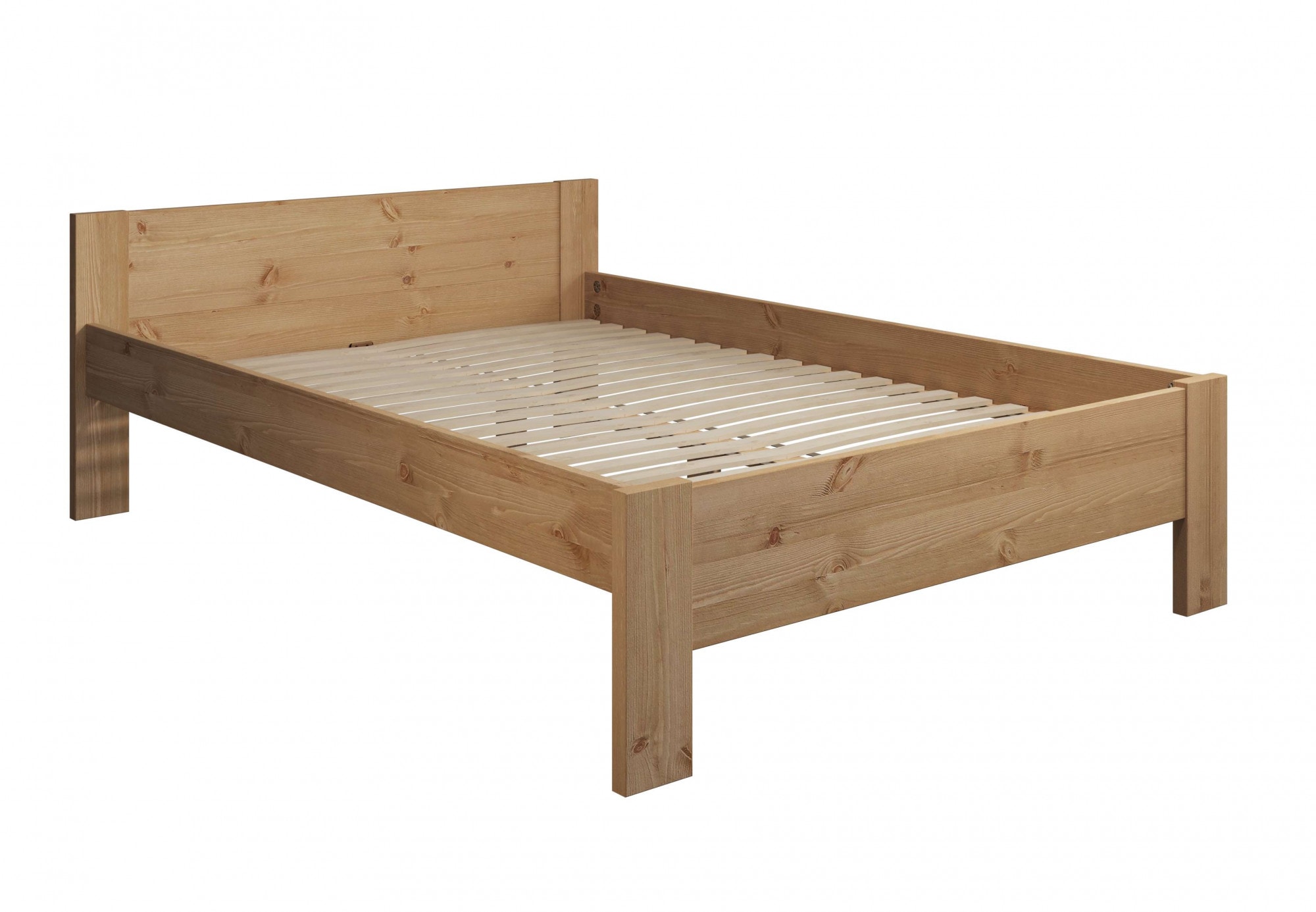 Home affaire Massivholzbett »Hero, hohe Belastbarkeit, FSC®-zertifizierte Kiefer«, (Breite/Belastbarkeit 140cm/180 KG, 90cm/=120 KG), aus massiver Kiefer, inklusive Lattenrost, zeitloses Design