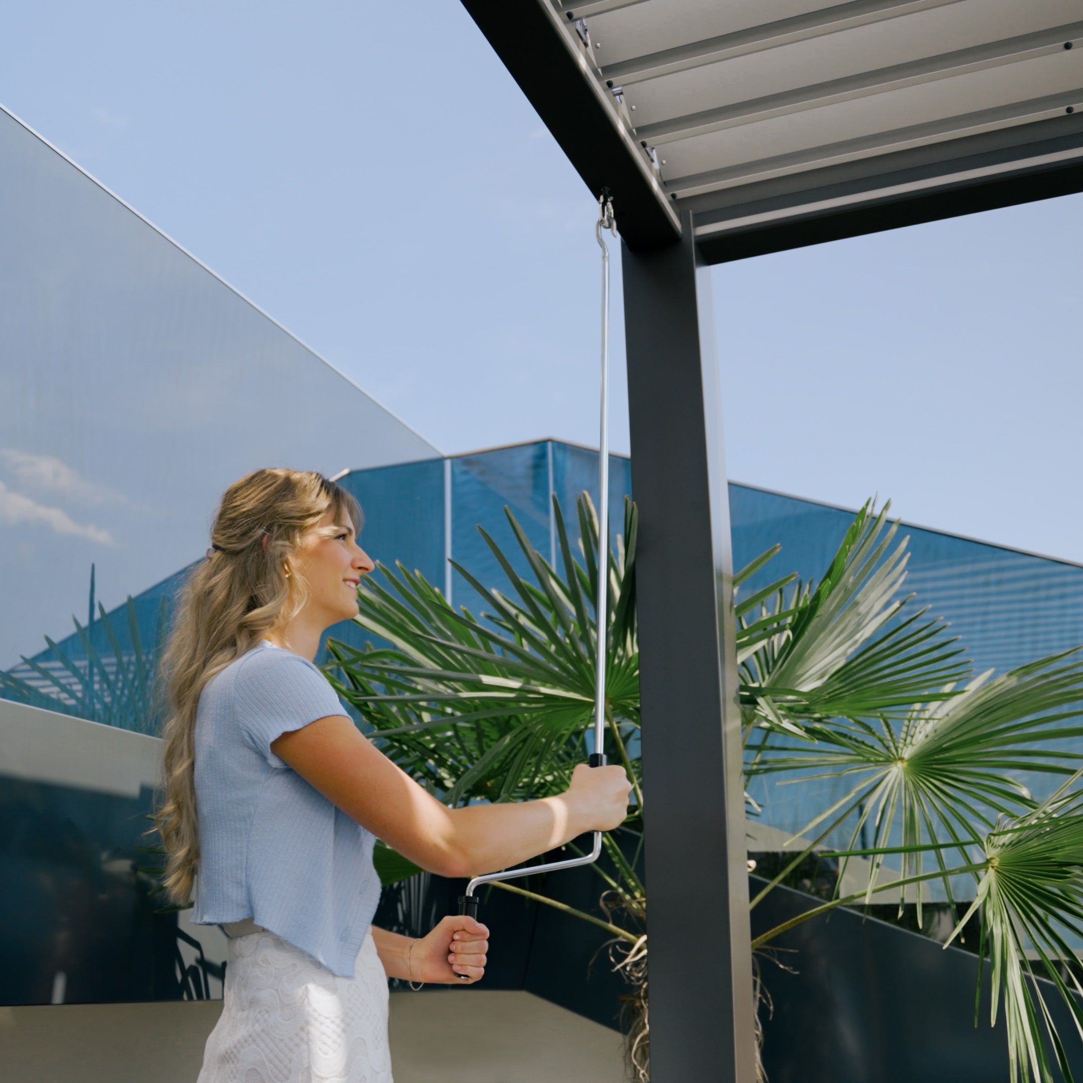 Biohort Pergola »3x3 m, verschiedene Farben«, 312x312x264 cm, ausgezeichnet mit dem Red Dot Design Award