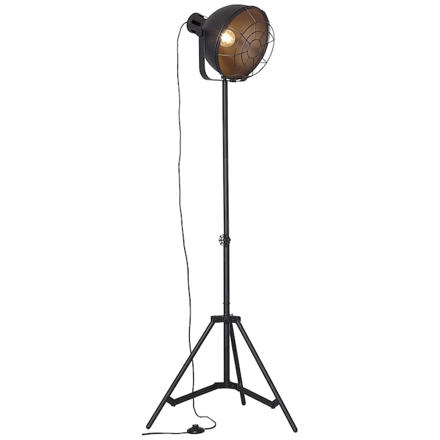 Brilliant Stehlampe »Jesper«, 1 flammig-flammig, 166,5 cm Höhe, Ø 39 cm, E27,  schwenkbar, Metall, schwarz online bestellen