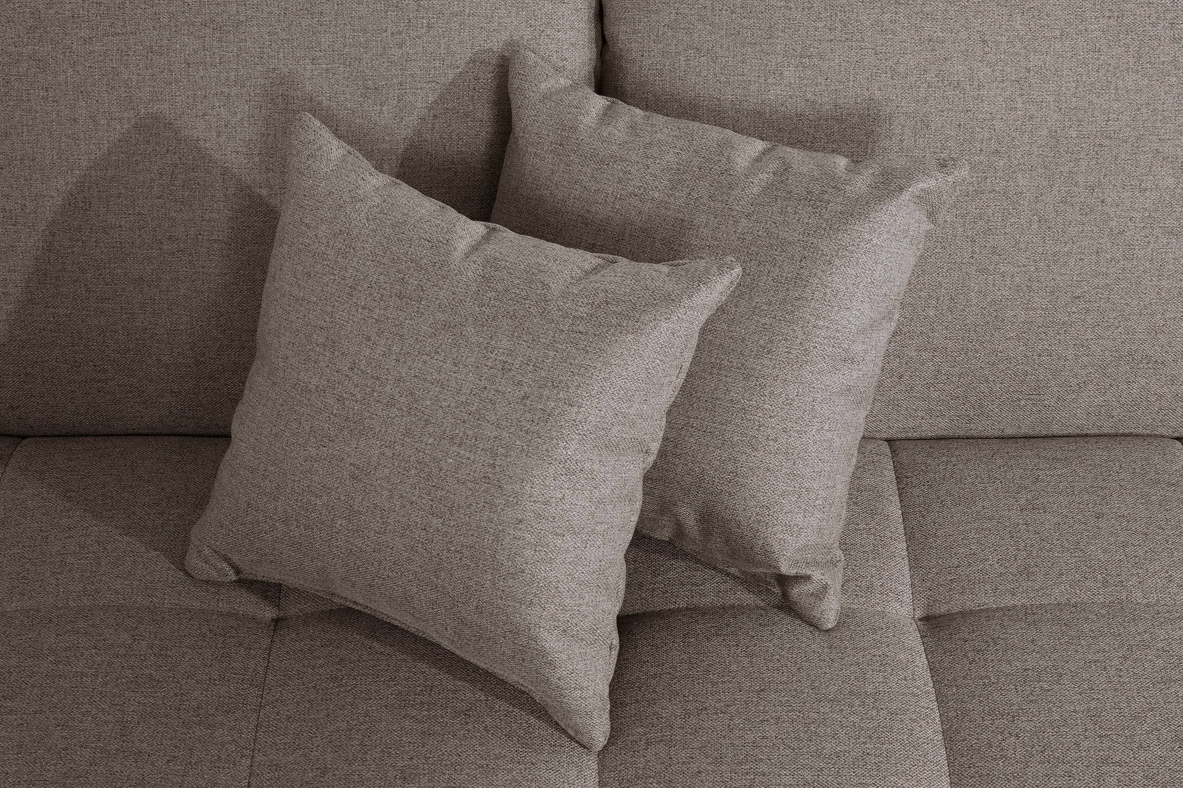 DOMO collection 2,5-Sitzer »Franzi«, wahlweise mit Kopfteilverstellung, inklusive Zierkissen