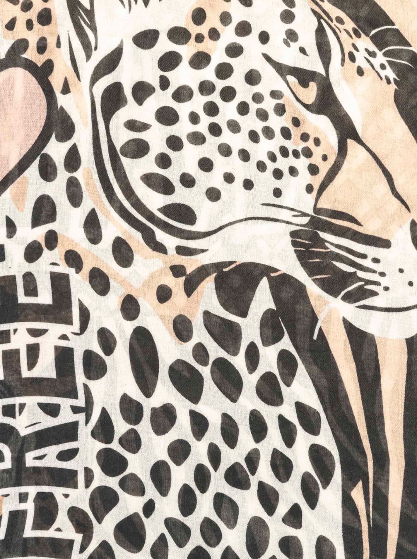 Zwillingsherz Schal »"Leo Patch"« Mustermix mit Leo, transparent