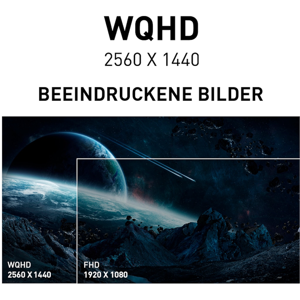 MSI Gaming-LED-Monitor »Optix MAG274QRFDE-QD«, 69 cm/27 Zoll, 2560 x 1440 px, WQHD, 1 ms Reaktionszeit, 165 Hz, höhenverstellbar, 3 Jahre Herstellergarantie