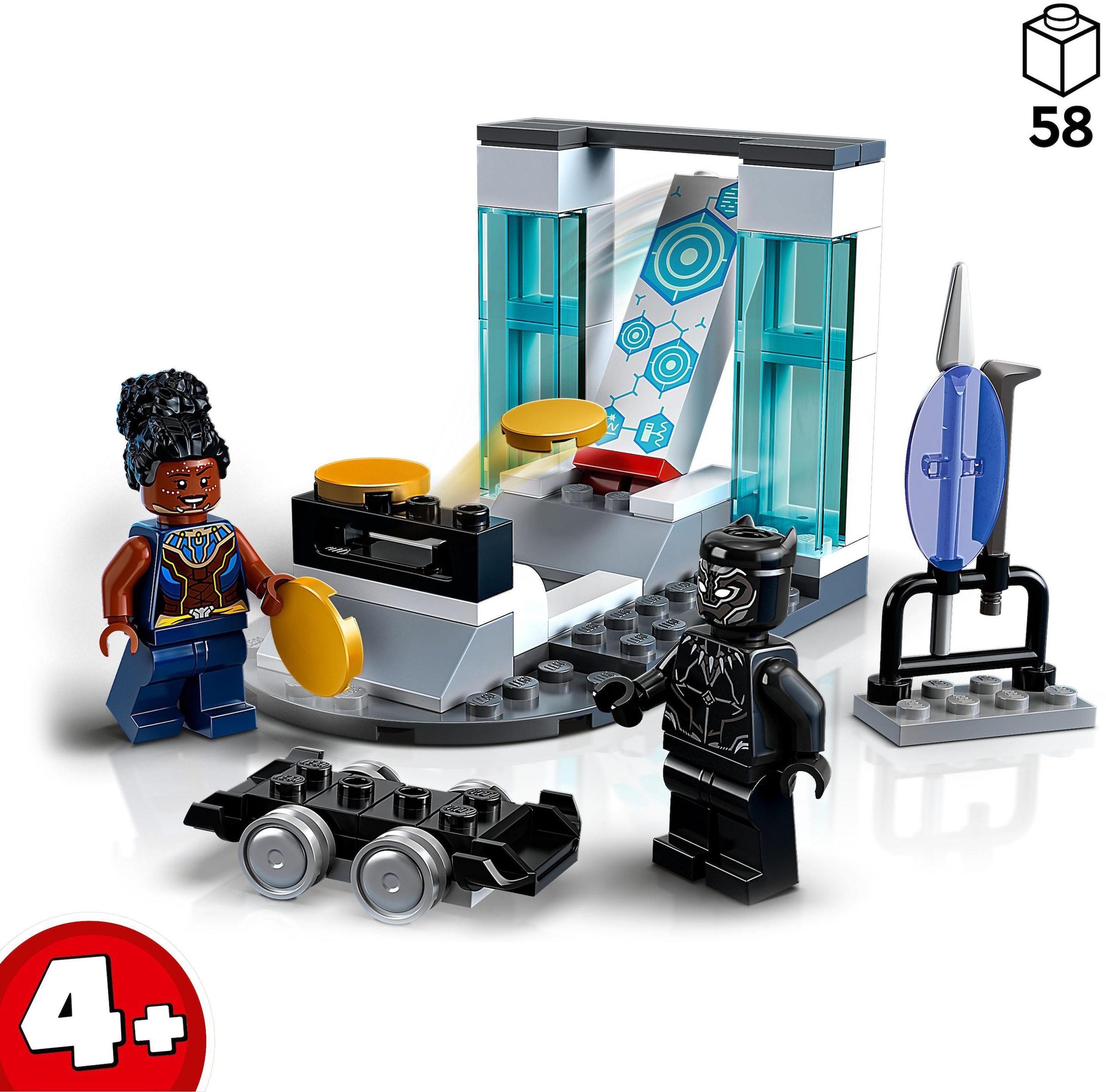 LEGO® Konstruktionsspielsteine »Shuris Labor (76212), LEGO® Marvel«, (58 St.), Made in Europe
