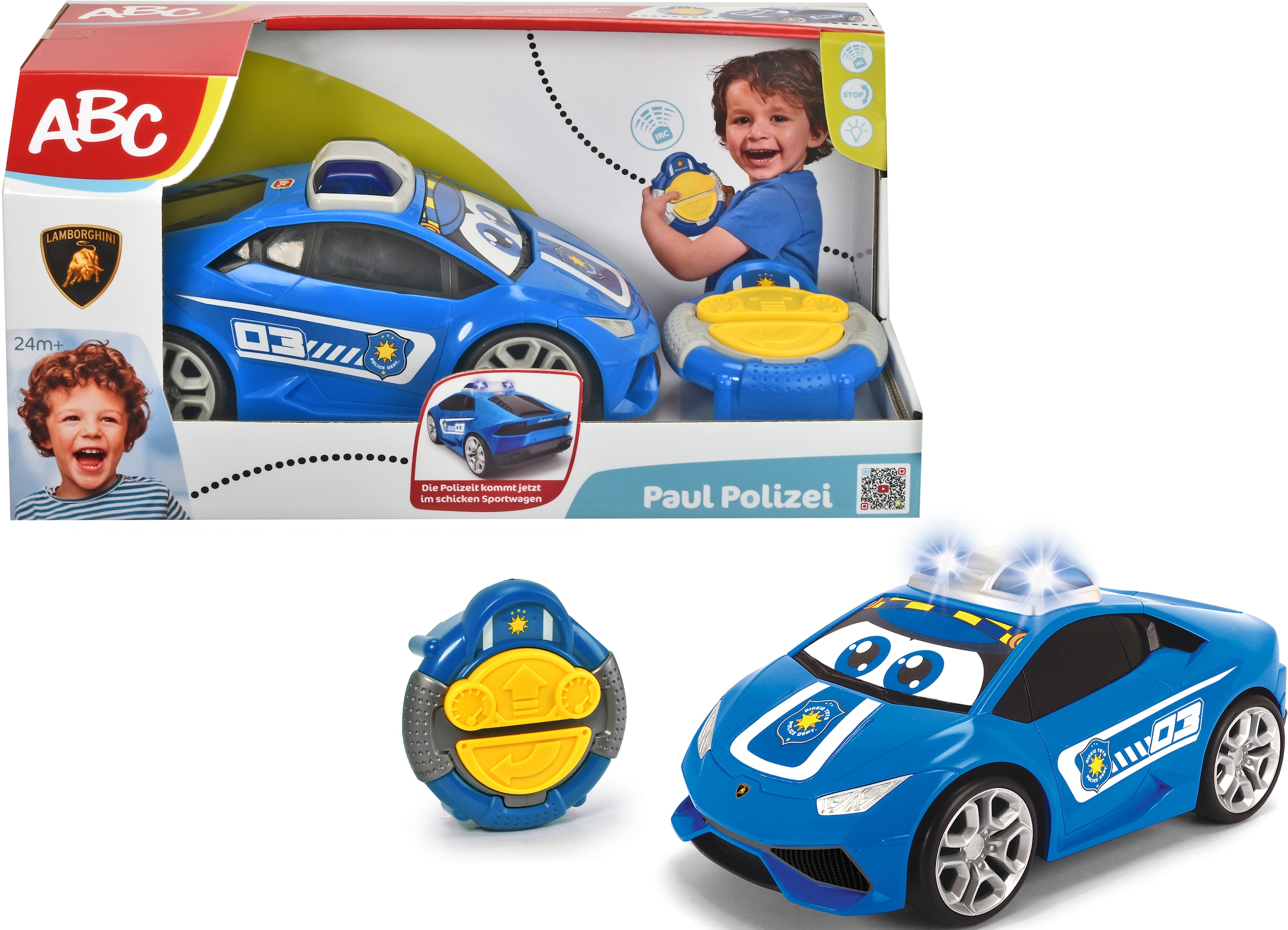 ABC RC-Auto »Paul Polizei IRC«, mit Licht