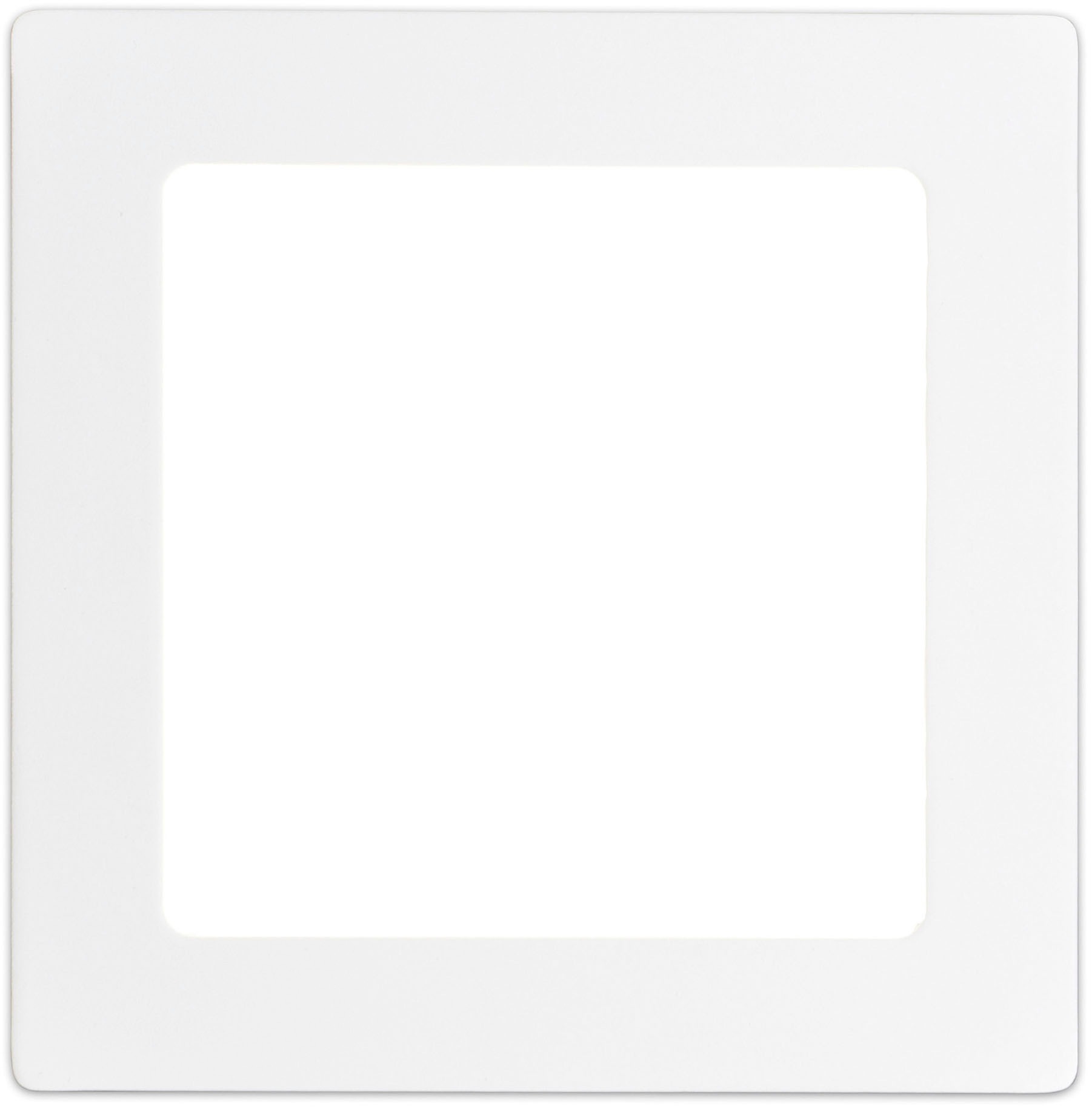 näve LED Panel »Dimplex«, 1 flammig, Leuchtmittel LED-Modul | LED fest integriert, Aufbaupanel eckig weiß, dimmbar, Phasenan- und abschnitt, 17,2x17,2cm