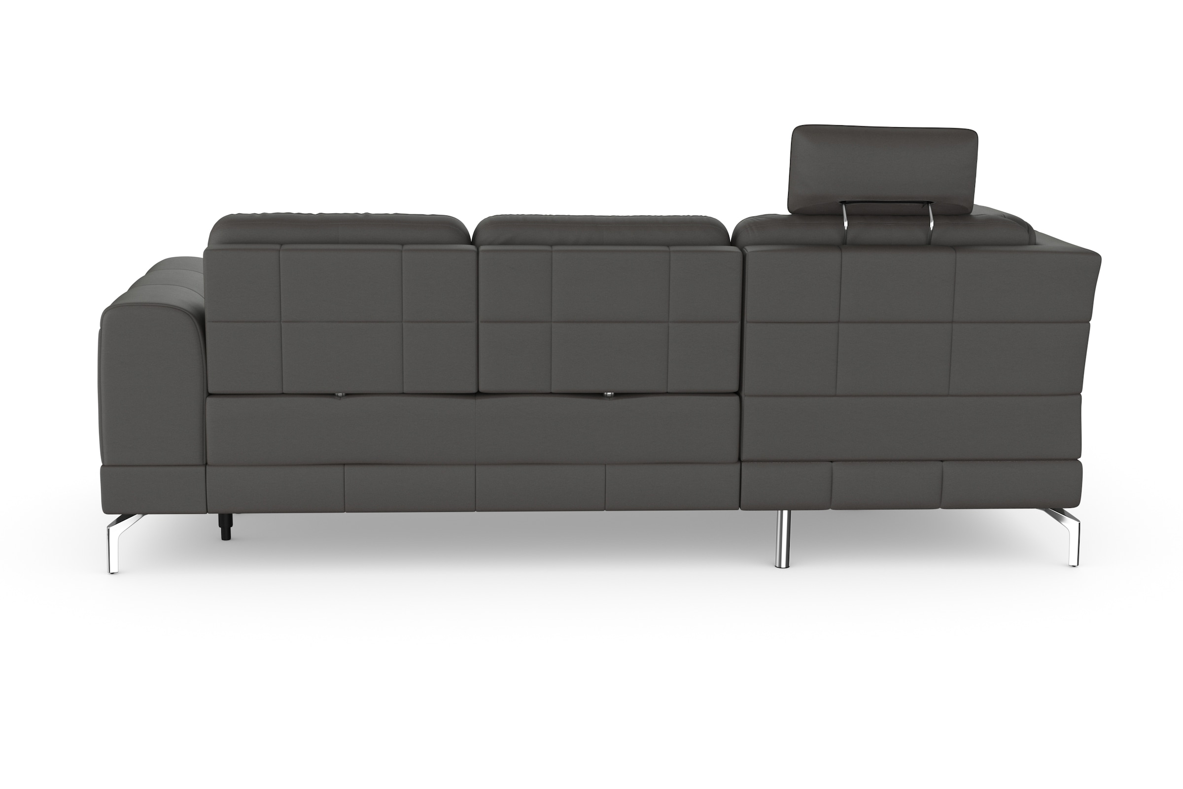 sit&more Ecksofa »Bendigo L-Form«, inklusive Sitztiefenverstellung, Bodenfreiheit 15 cm, in 2 Fußfarben