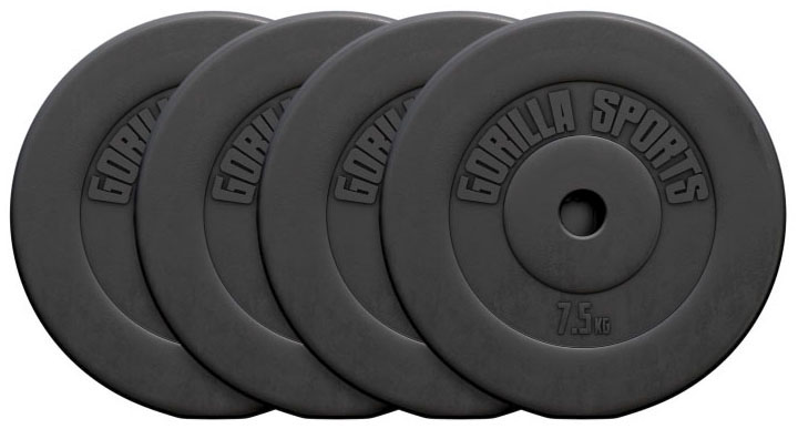 Hantelscheibe »Hantelscheiben-Set 4 x 7,5 kg«, (Set)