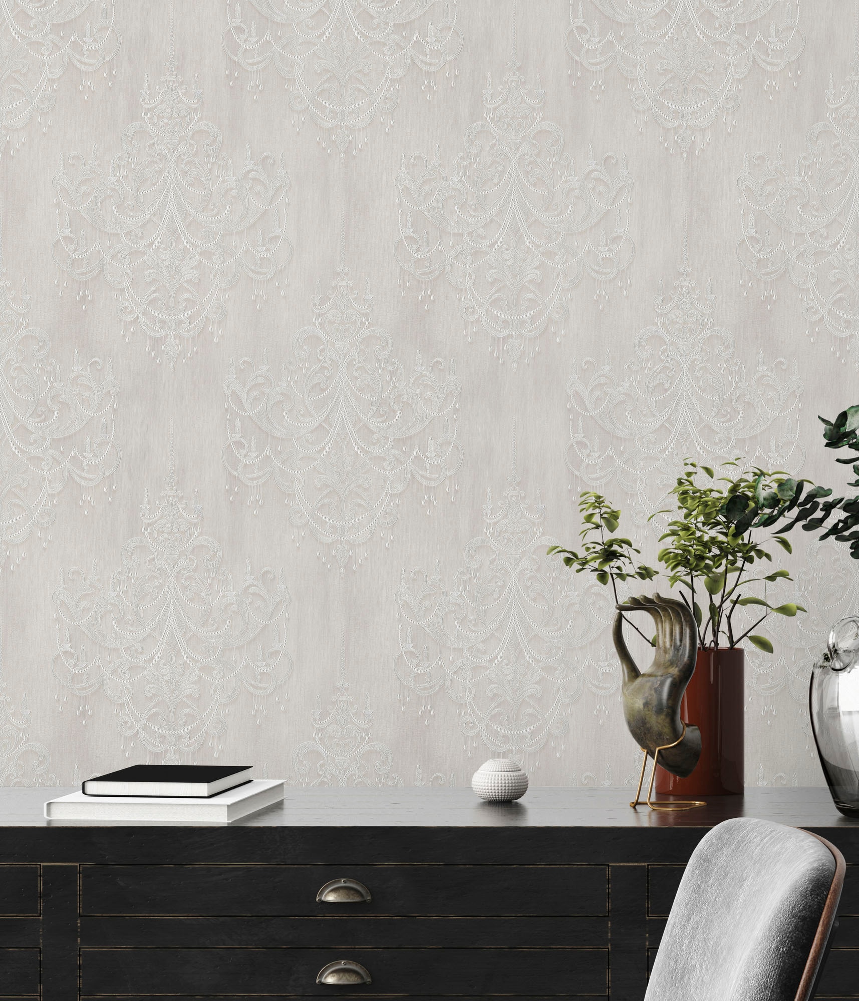 living walls Vliestapete »Mata Hari«, Barock-ornamental-gemustert, Ornament Tapete Barock Tapeten Wohnzimmer Schlafzimmer Küche Flur Büro