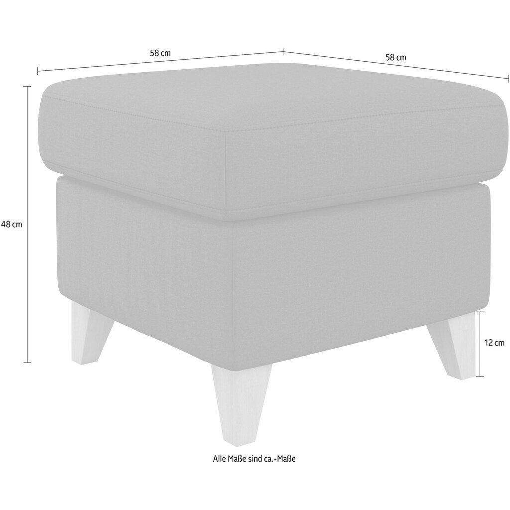 sit&more Stauraumhocker »Visby V«, mit Stauraum, auch erhältlich in dem besonders leicht mit Wasser zu reinigendem "Soft clean" Bezug