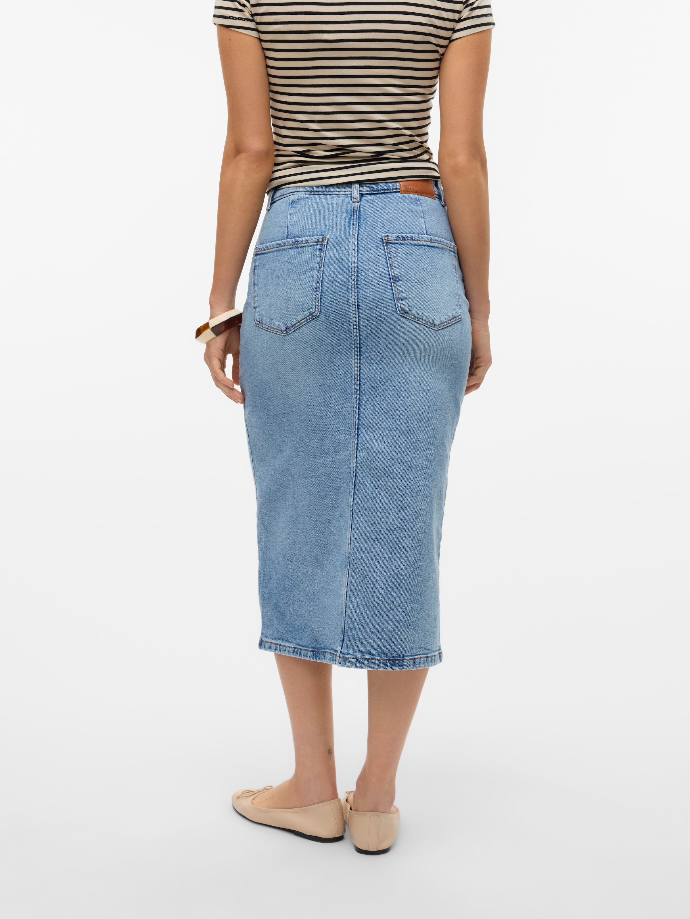 Vero Moda Jeansrock »VMNATALIE HR MIDI DNM SKIRT MIX NOOS«