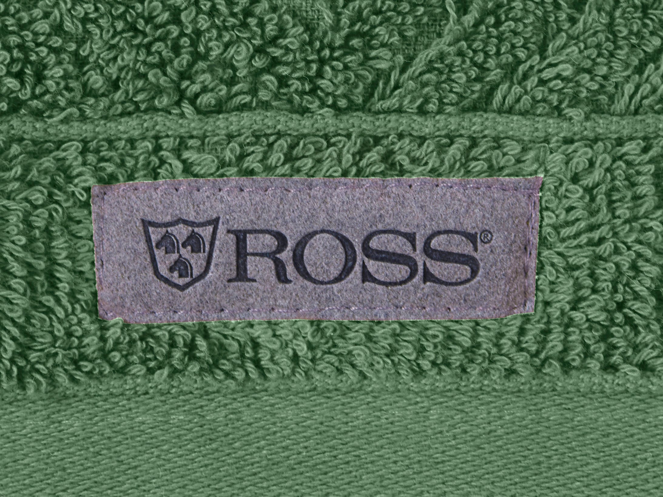 ROSS Gästehandtuch »Smart«, (6 St.), Uni-Rippe mit Velourslabel