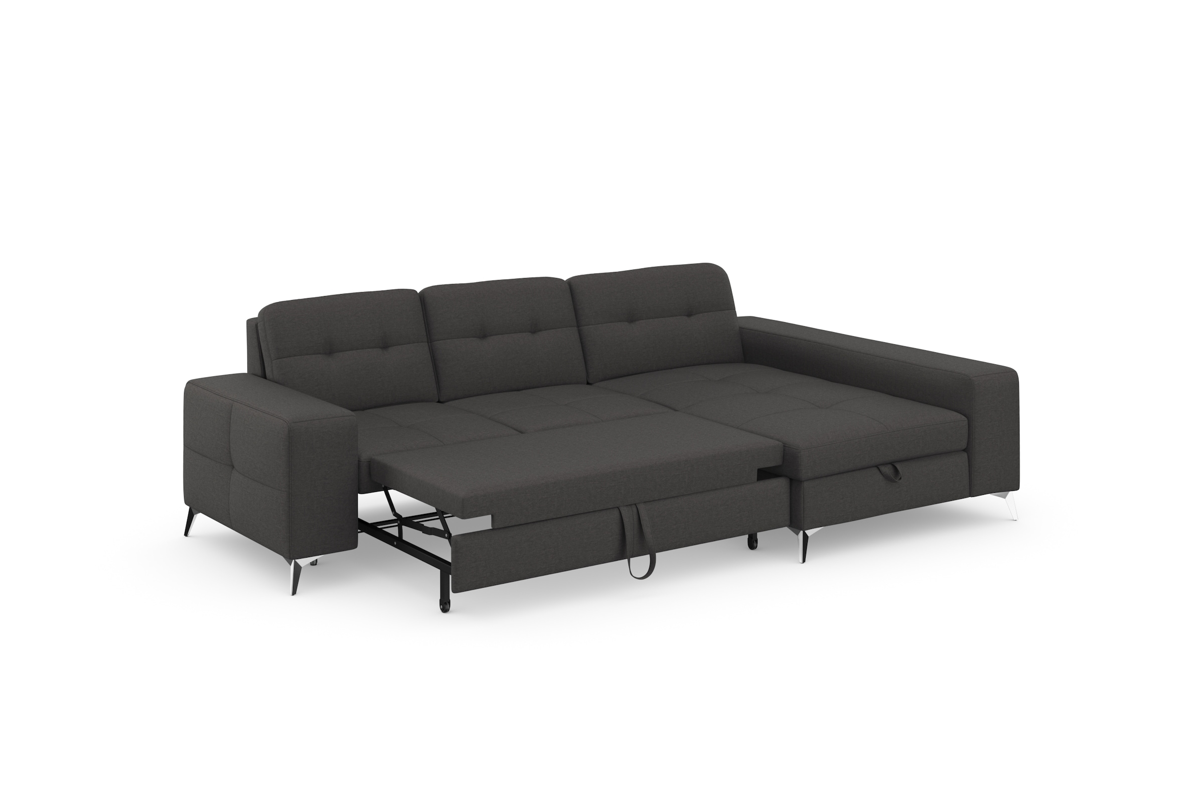 sit&more Ecksofa »Baviene L-Form«, inklusive Sitztiefenverstellung und Federkern, wahlweise Bettfunktion