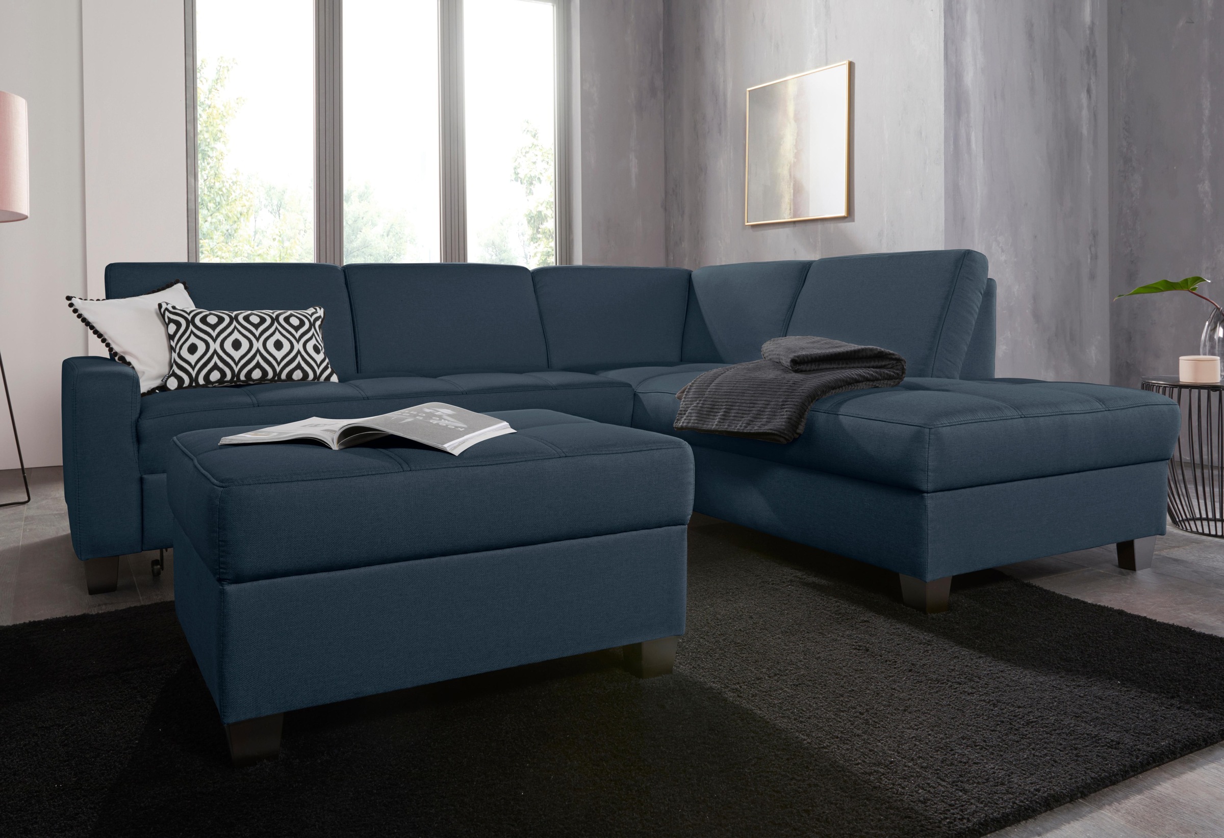 DOMO collection Ecksofa »Florentina zeitlos und elegant, Sitznähte als Desi günstig online kaufen