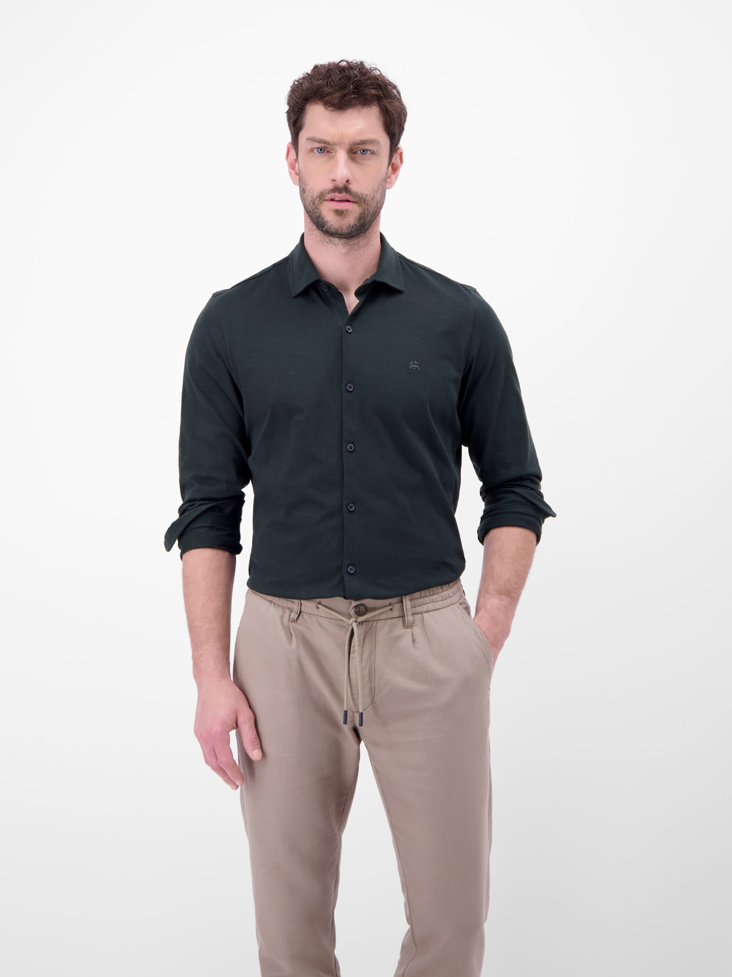 LERROS Langarmhemd »Langarmhemd in Jerseyqualität«