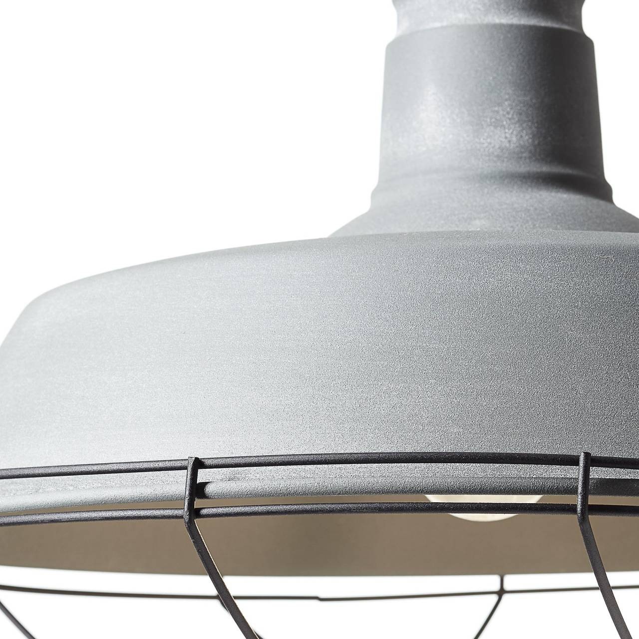 Brilliant Pendelleuchte »Rope« E27 1 Stk. Vintage Industrie Design Grau Beton