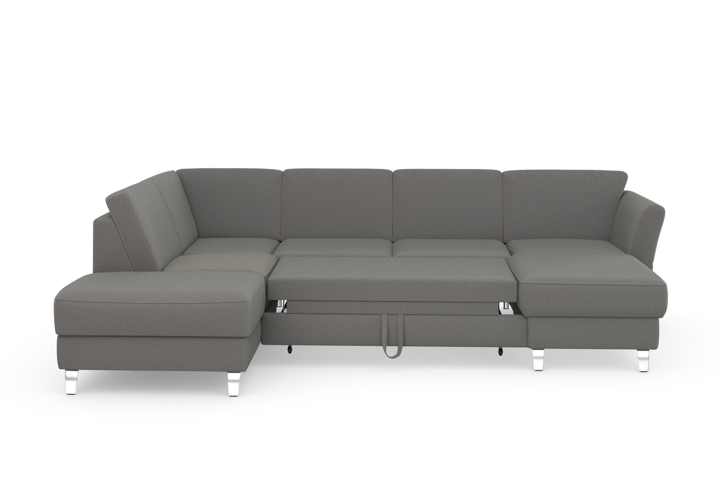 sit&more Wohnlandschaft »Visby U-Form«, Wahlweise mit Bettfunktion und Stauraum, frei im Raum stellbar