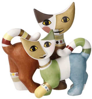 Dekofigur »Rosina Wachtmeister - CatsMio e Bea«, Sammelfigur, Tierfigur