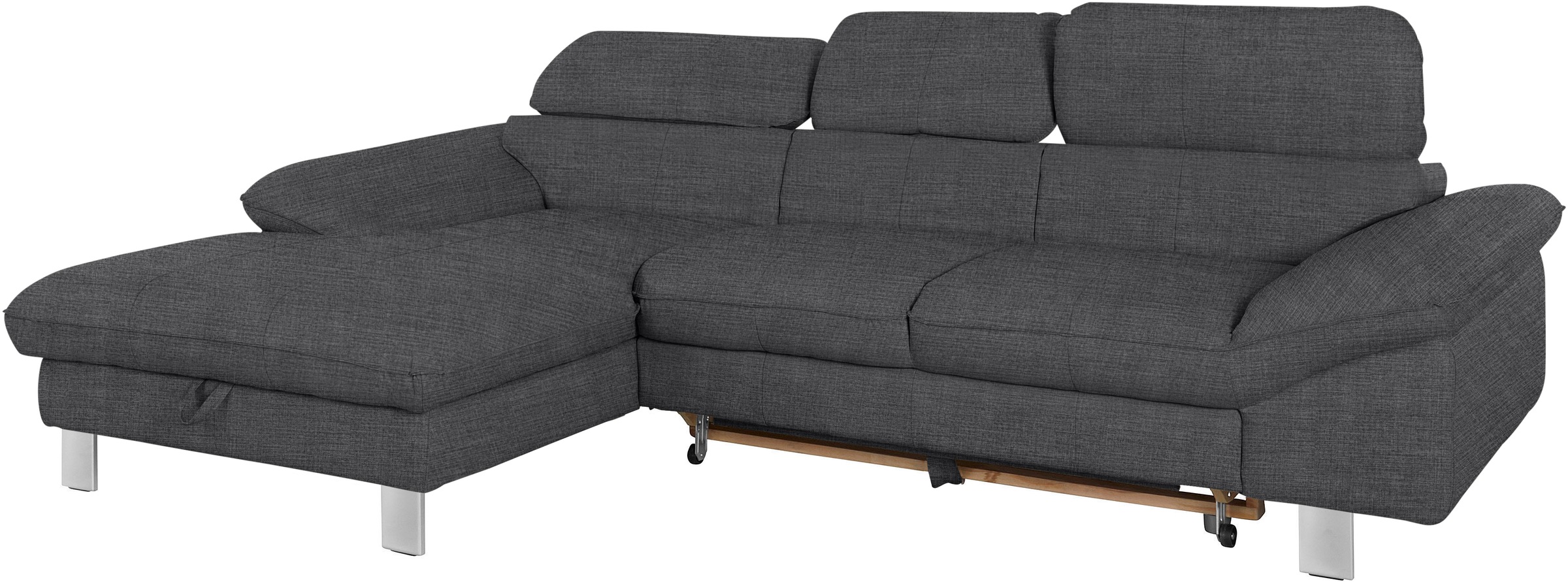 COTTA Ecksofa Driver, mit Kopfteilverstellung, wahlweise mit Bettfunktion