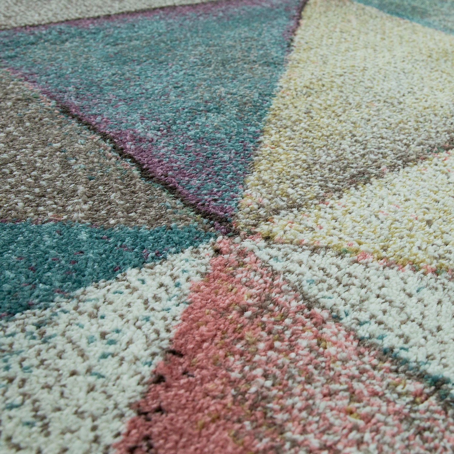 Paco Home Läufer Teppich-Läufer, 513«, bequem »Kosy Design, rechteckig, und schnell Kurzflor, geometrisches bestellen buntes Pastell-Farben
