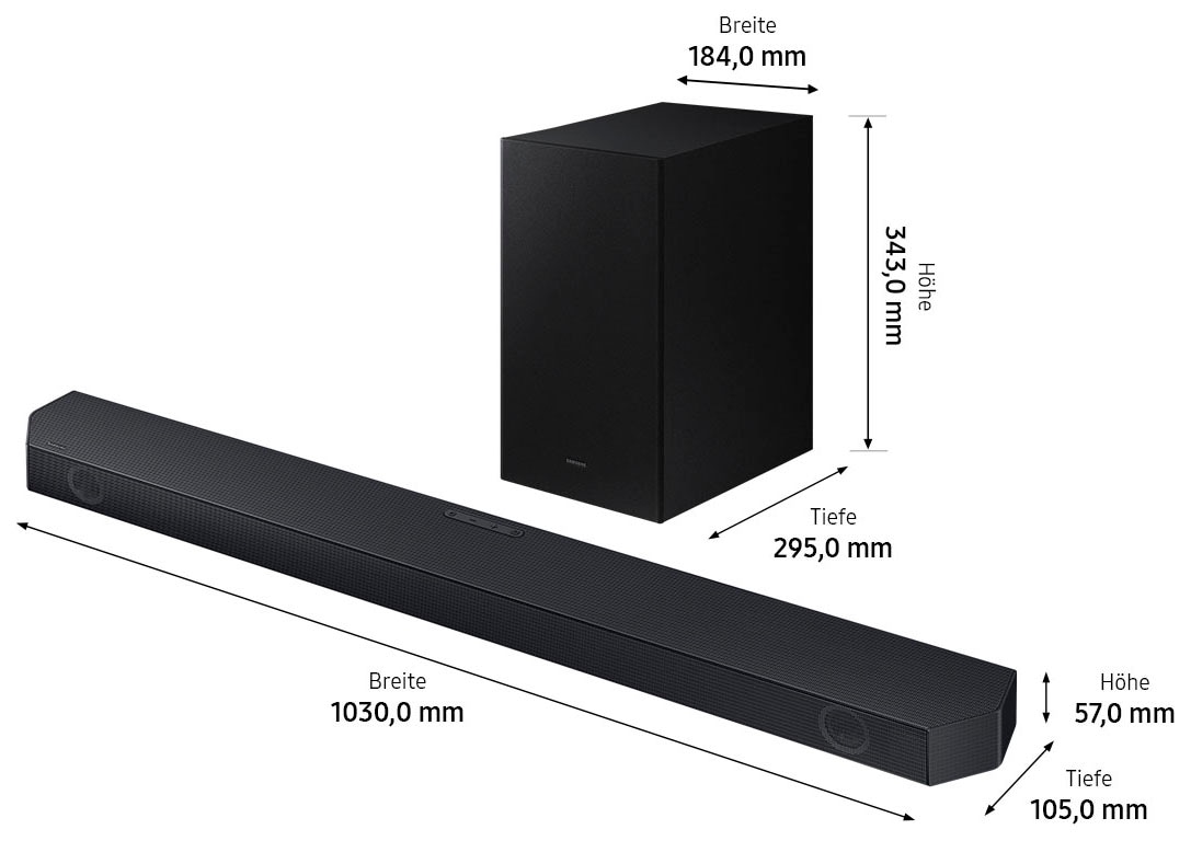 Samsung Soundbar »HW-Q64GC«, 3.1-Kanal Sound System,Dolby Atmos & DTS:X,Adaptive Sound Lite