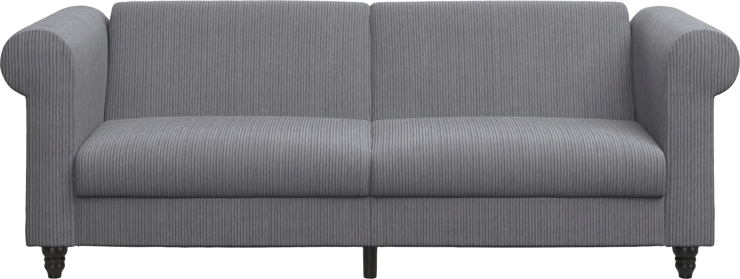 Dorel Home 3-Sitzer »Felix II, Schlafsofa 236cm, (Liegefläche 108x190cm), Rückenlehne«, 3-fach verstellbar, Sitzhöhe 46 cm, Cord