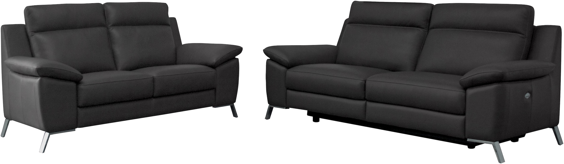 CALIA ITALIA Polstergarnitur »Roby« Set, 2 Stk. tlg. in Leder, mit elektris günstig online kaufen