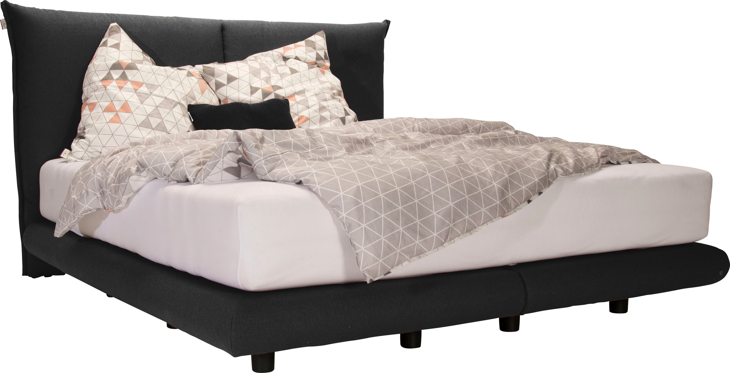 Bild von TOM TAILOR HOME Boxspringbett »SOHO PILLOW BOX«, in Schwebeoptik, Kopfteil in Kissenform, Höhe 120 cm