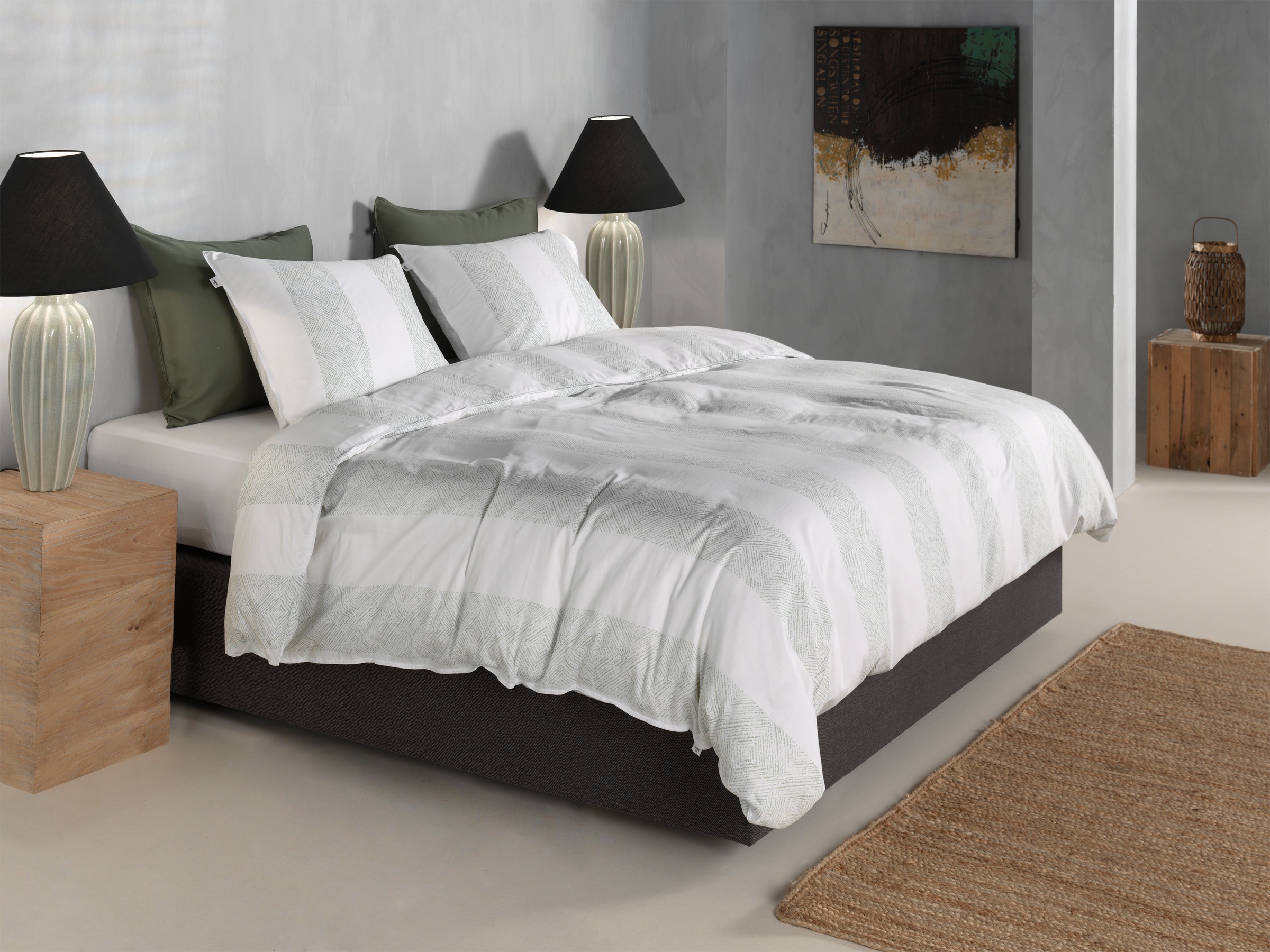 ZO HOME Bettwäsche »Zohome Bettwäsche Tratti-di-Satinado« 2 Bettwäsche aus 100% Baumwolle, hochwertige Mako-Satin, ab 135x200 cm.