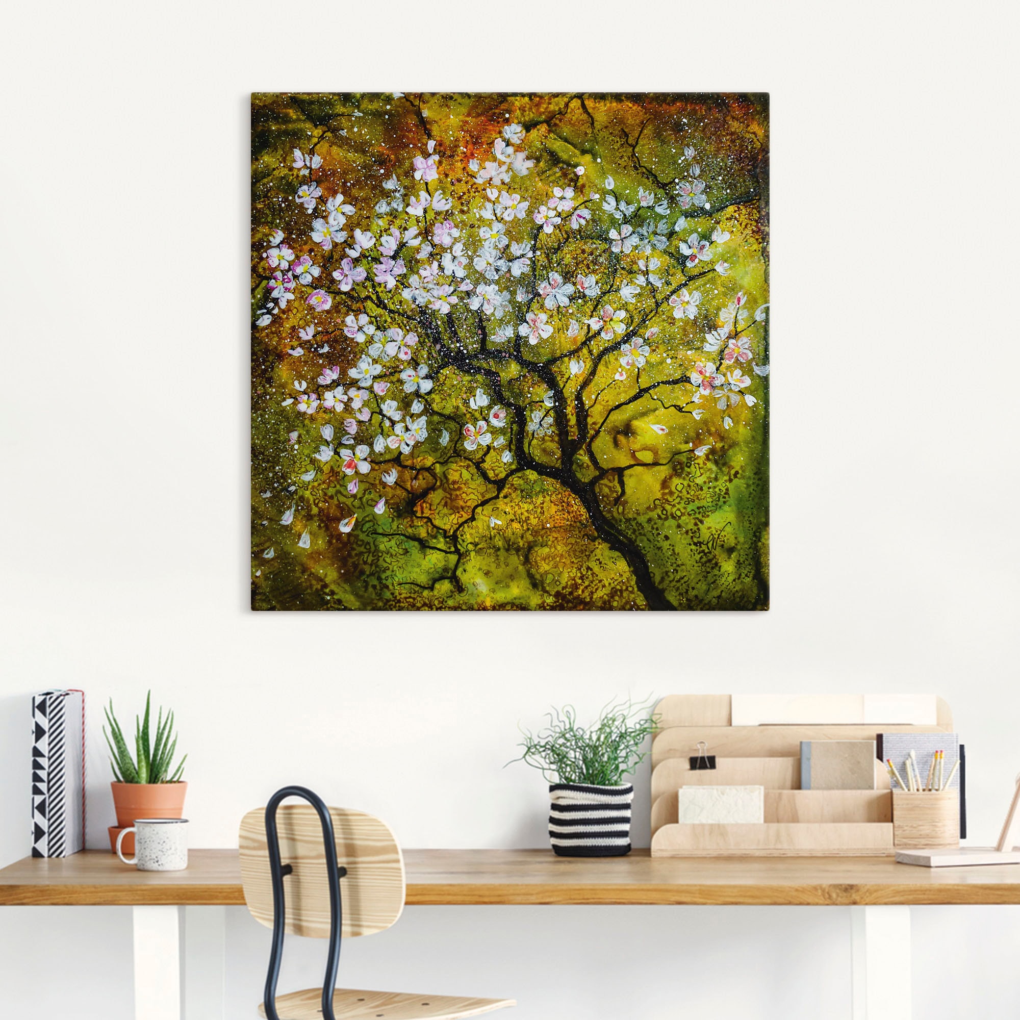 Artland Wandbild »Kirschblüte«, Baumbilder, (1 St.), als Alubild, Outdoorbi günstig online kaufen