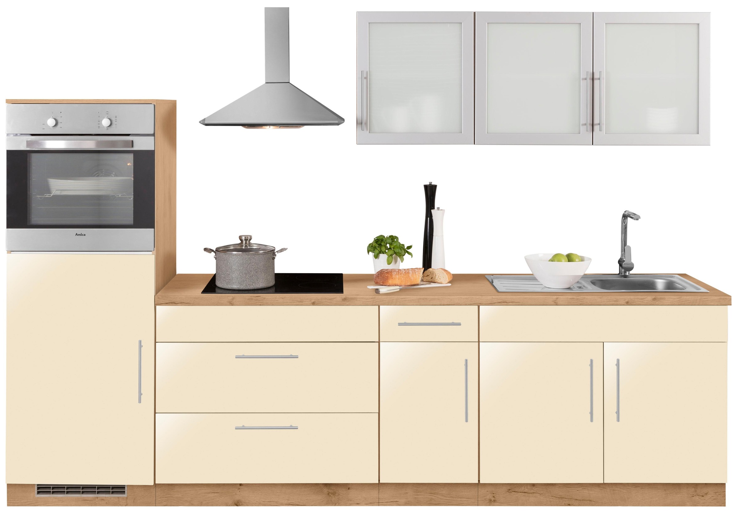 wiho Küchen Küchenzeile »Aachen«, ohne E-Geräte, Breite 290 cm auf Raten  bestellen | Kochfeldumbauschränke