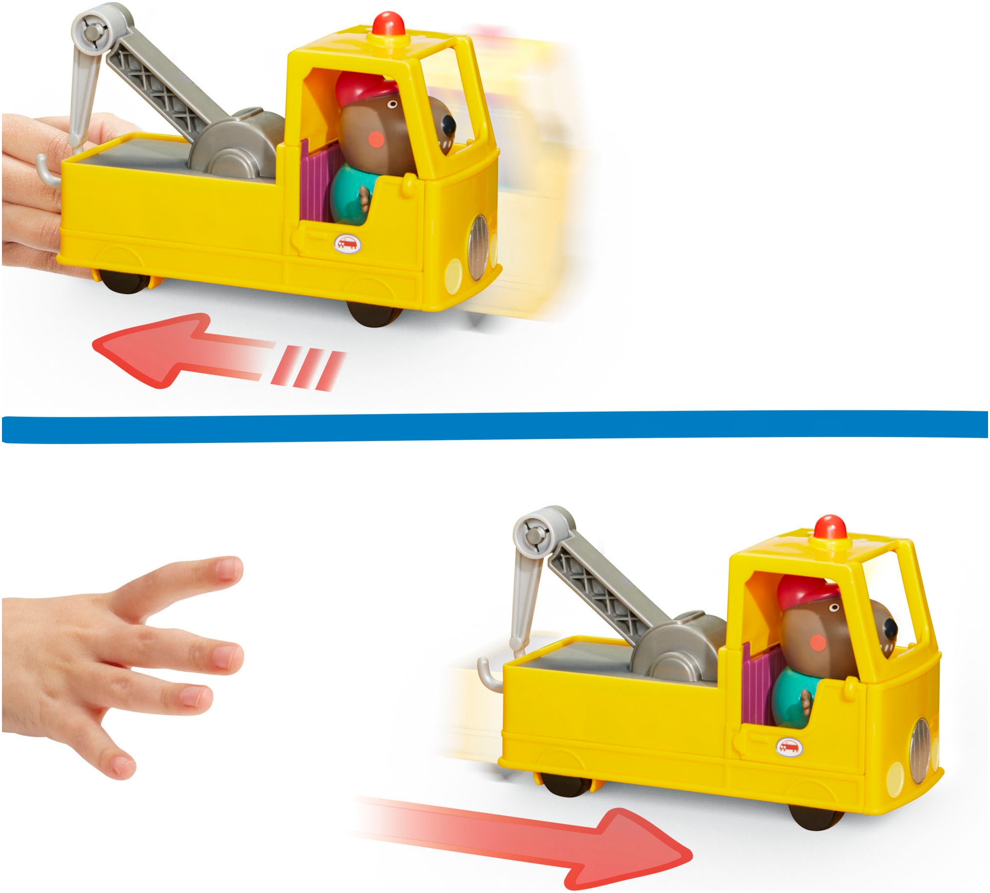 Hasbro Spielzeug-LKW »Peppa Pig, Opa Kläffs Abschleppwagen«, inklusive Figur