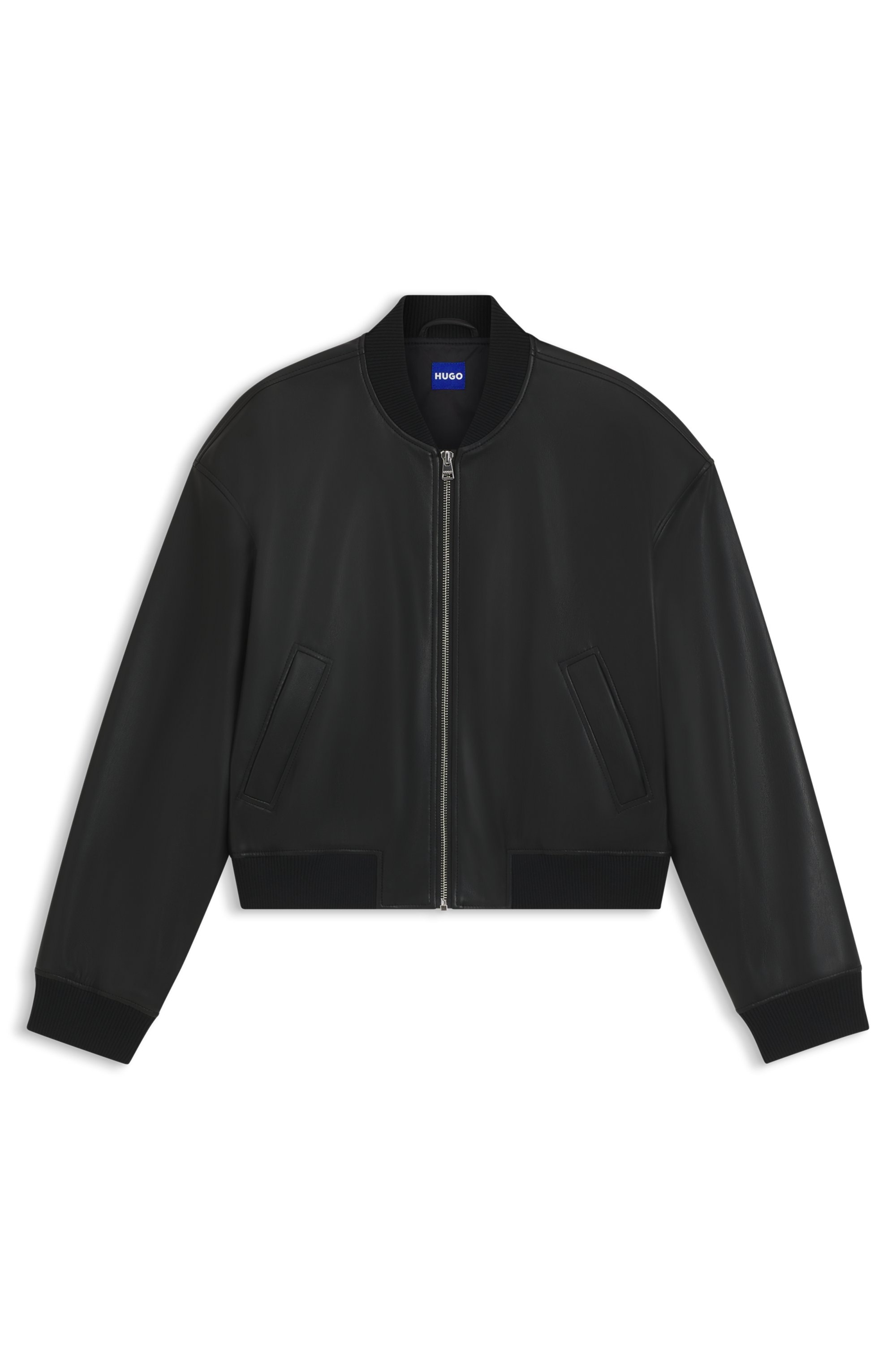 HUGO Blue Bomberjacke »Attitude«, in Kunstleder-Optik