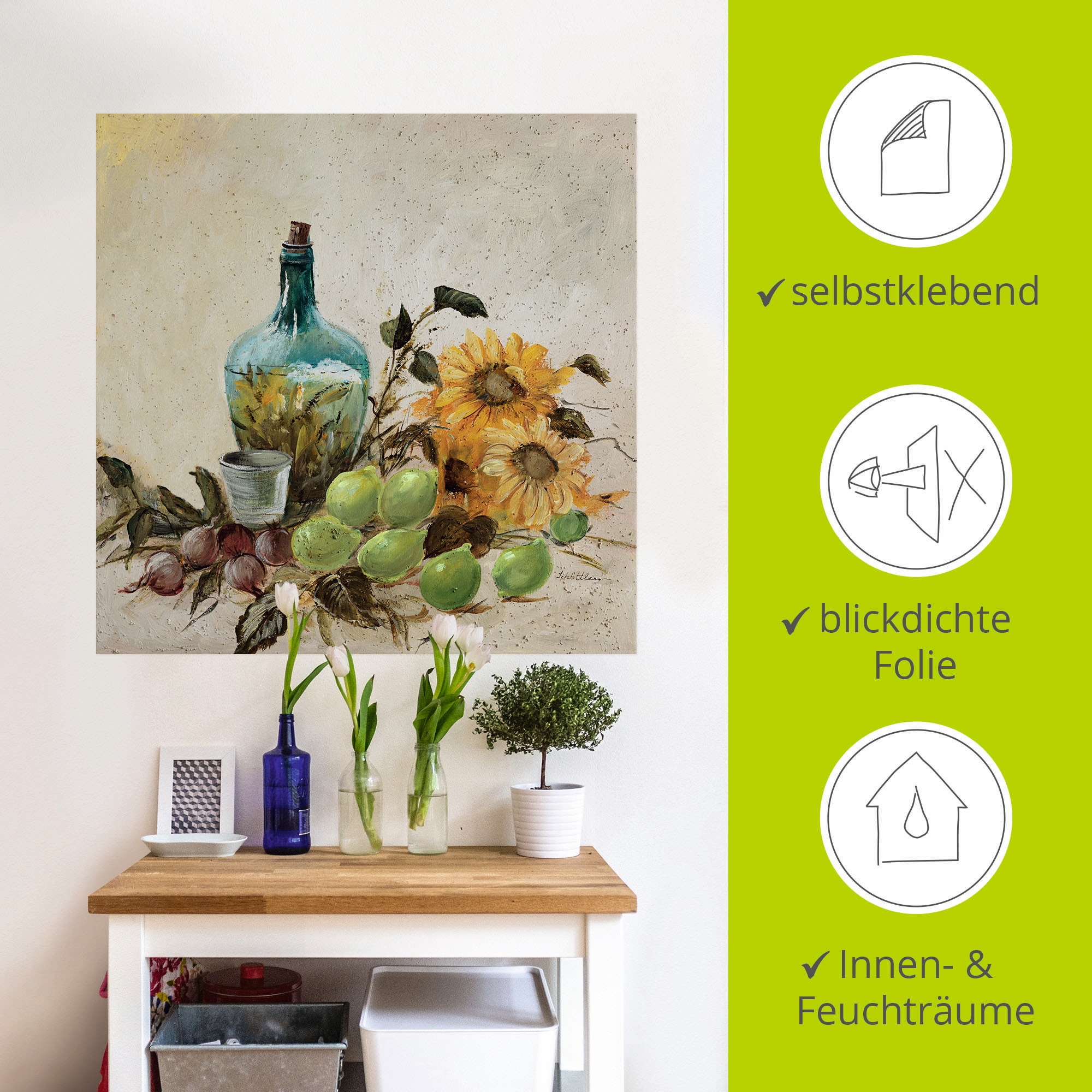 Artland Wandfolie »Mediterrane Komposition II«, Arrangements, (1 St.), selbstklebend