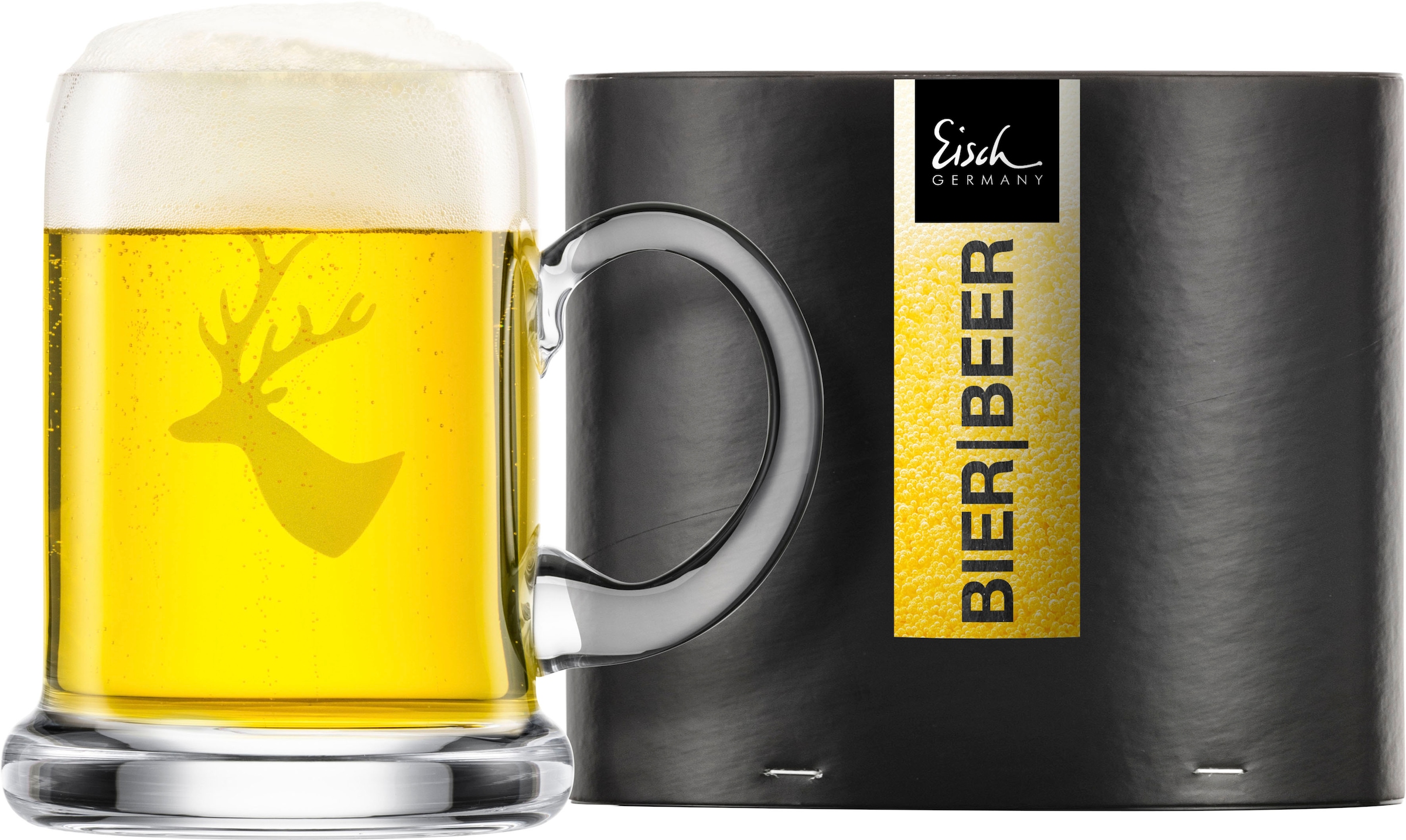 Eisch Bierkrug in Germany tlg.), ml, Hirschmotiv, 500 »CHALET«, Made bestellen (1 mundgeblasen