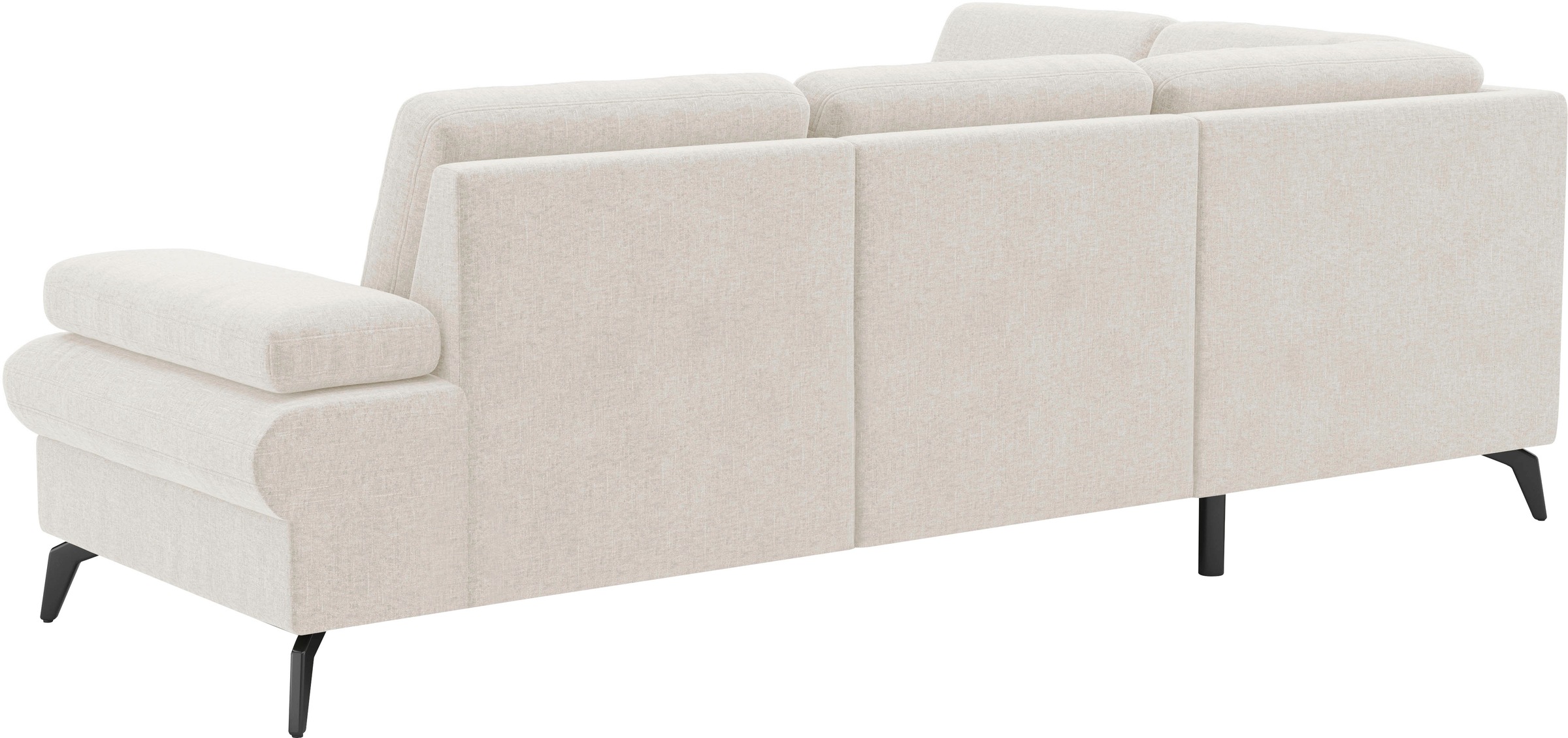 sit&more Ecksofa »Morris Jubi L-Form«, inkl. Armteilfunktion und 1 Zierkissen, wahlweise mit Bettfunktion