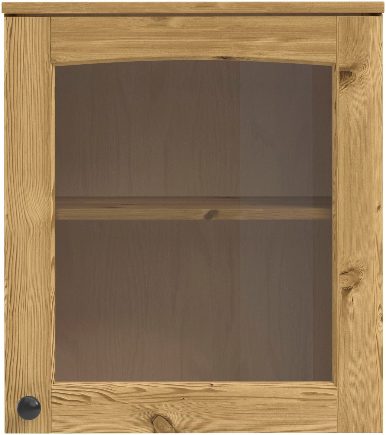 KOCHSTATION Hängeschrank »KS-Osby«, (1 St.), Kiefer massiv, Breite 50 cm, Tür mit Glaseinsatz