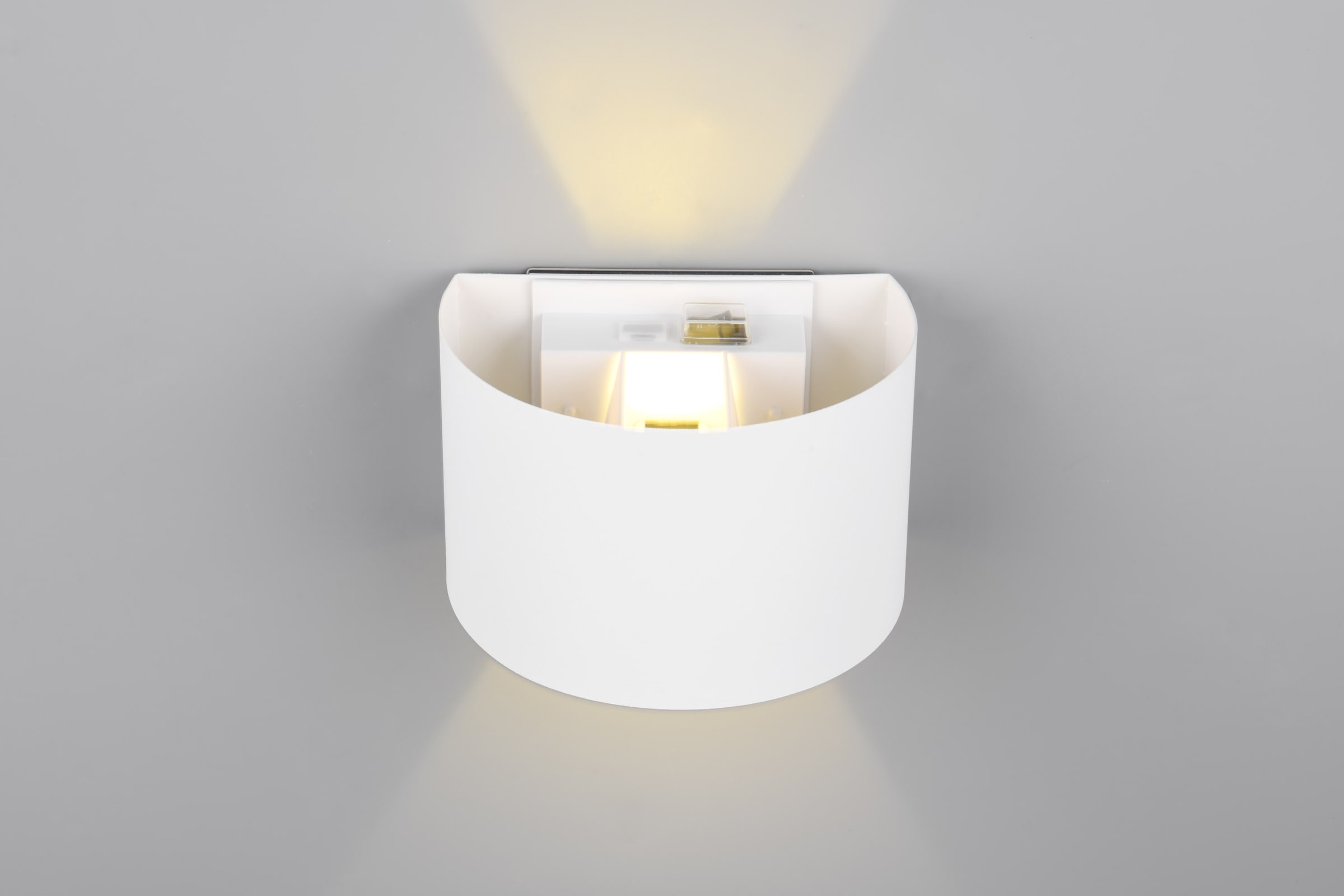 REALITY Leuchten LED Wandleuchte »TALENT, LED Wandlampe mit Magnet Wandhalterung, up-and-down Licht IP44«, 2 flammig, Leuchtmittel LED-Board | LED fest integriert, Bewegungsmelder Dämmerungssensor Akkubetrieb USB-Anschluss Schalter