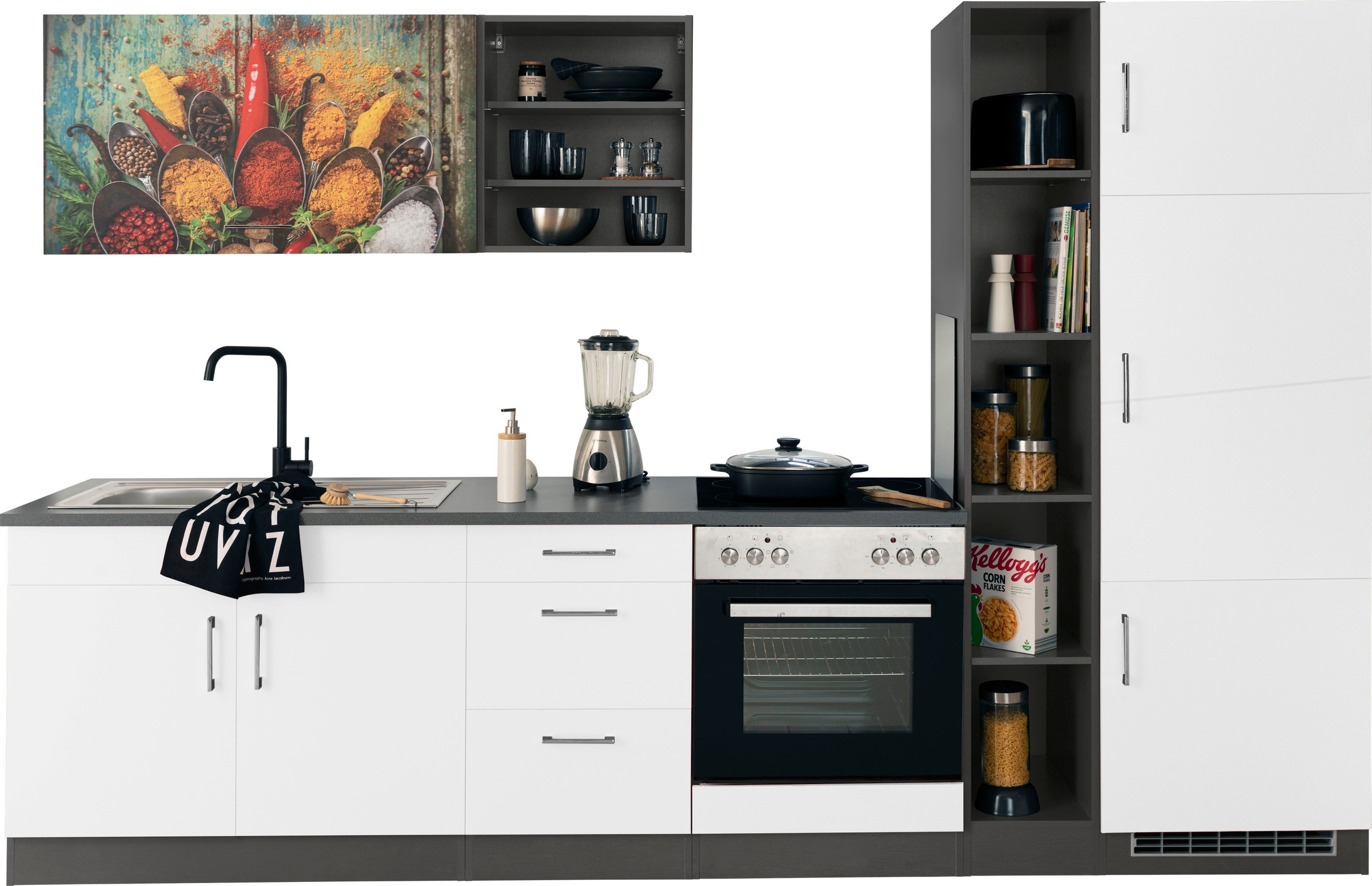 KOCHSTATION Küchenzeile »KS-Paris – Küchen mit einzigartigen Fotomotiven au günstig online kaufen