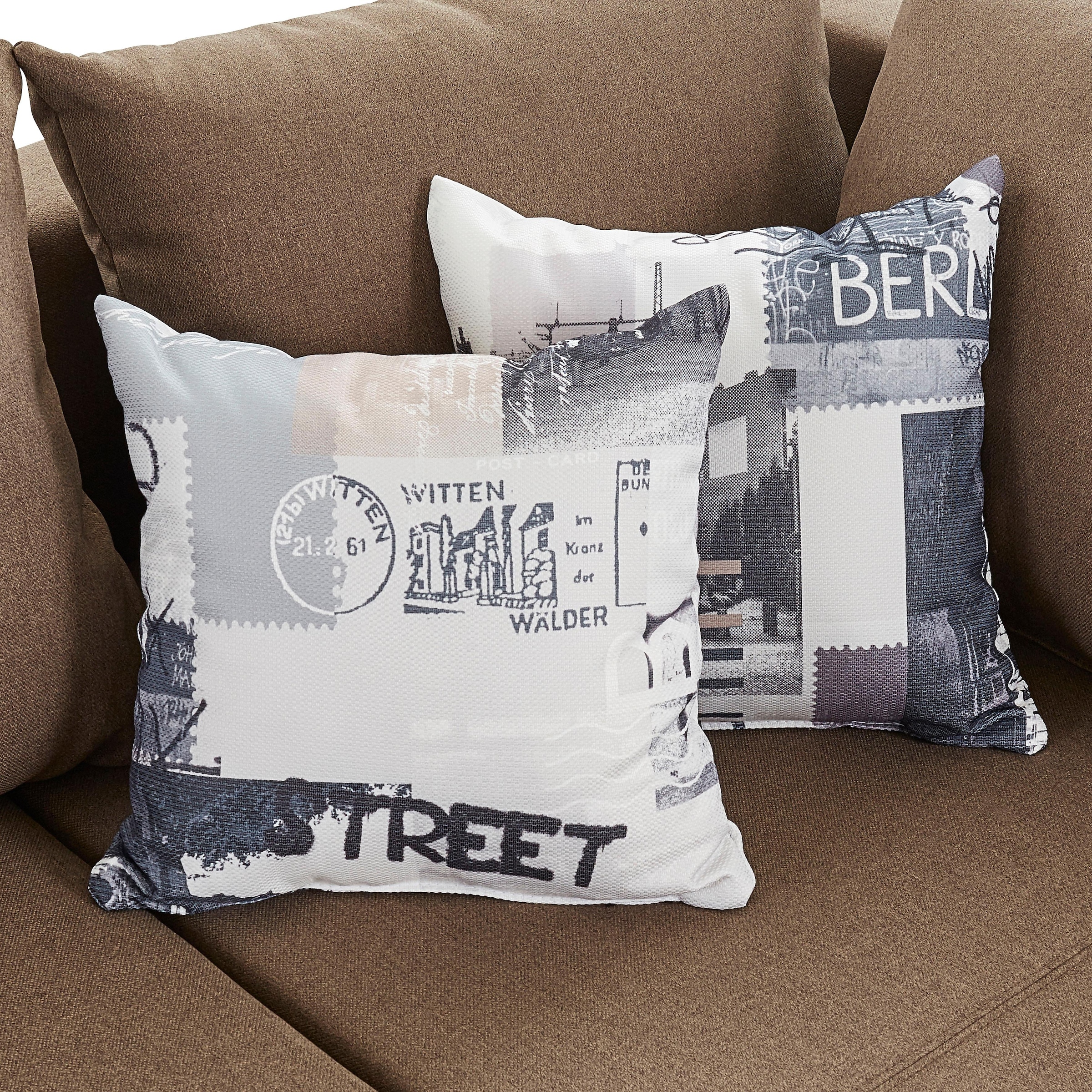 COLLECTION AB Ecksofa »John L-Form«, mit Bettfunktion, Bettkasten und integriertem Regal