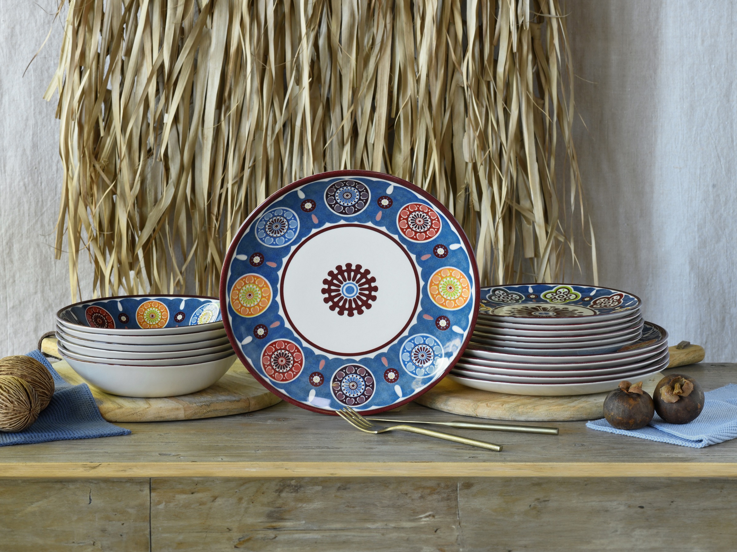 CreaTable Teller-Set »Sumaya, Tellerset 18-tlg« Mandala Motive günstig online kaufen