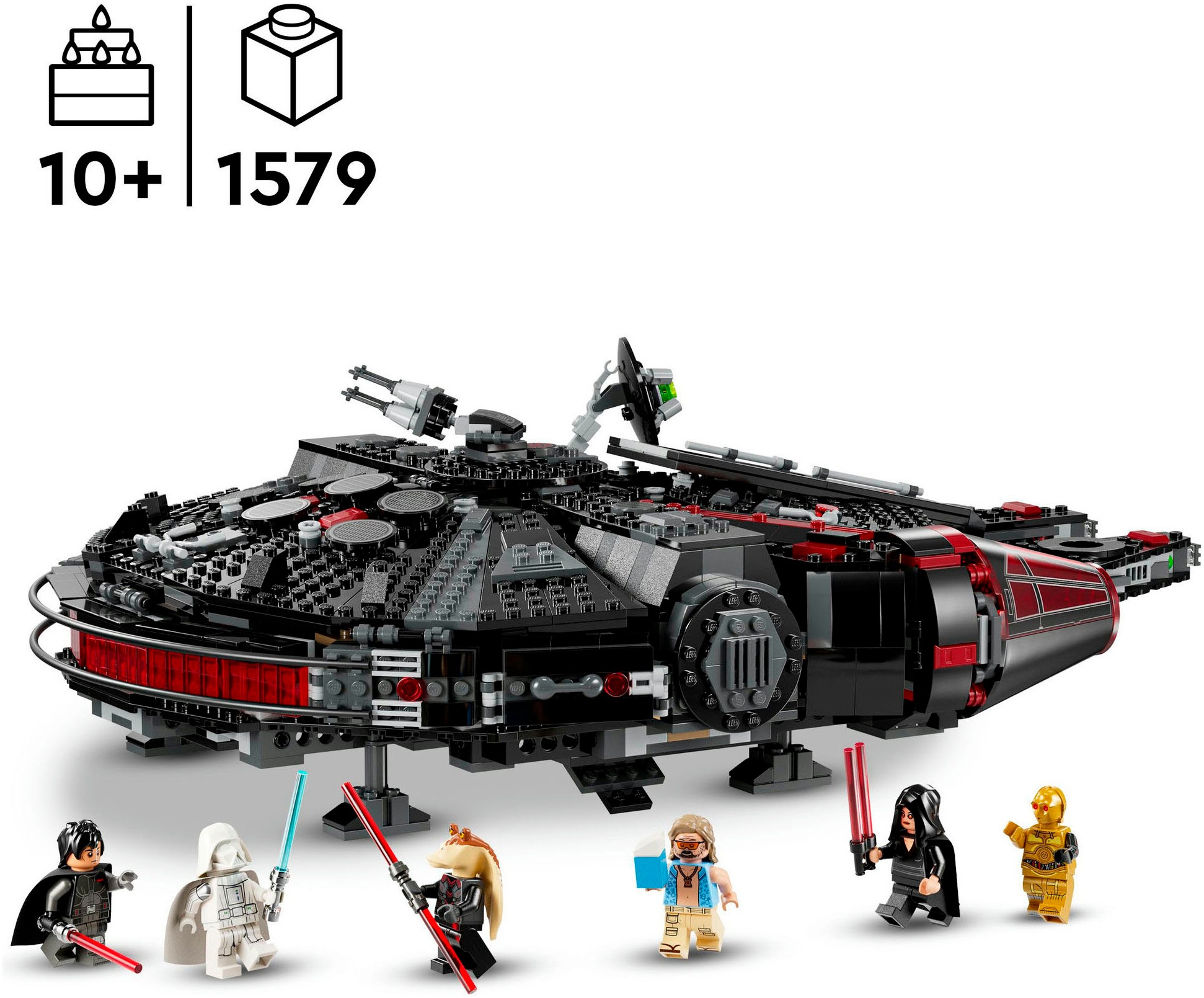 LEGO® Konstruktionsspielsteine »Dunkler Millennium Falke (75389), LEGO Star Wars ™«, (1579 St.), Made in Europe