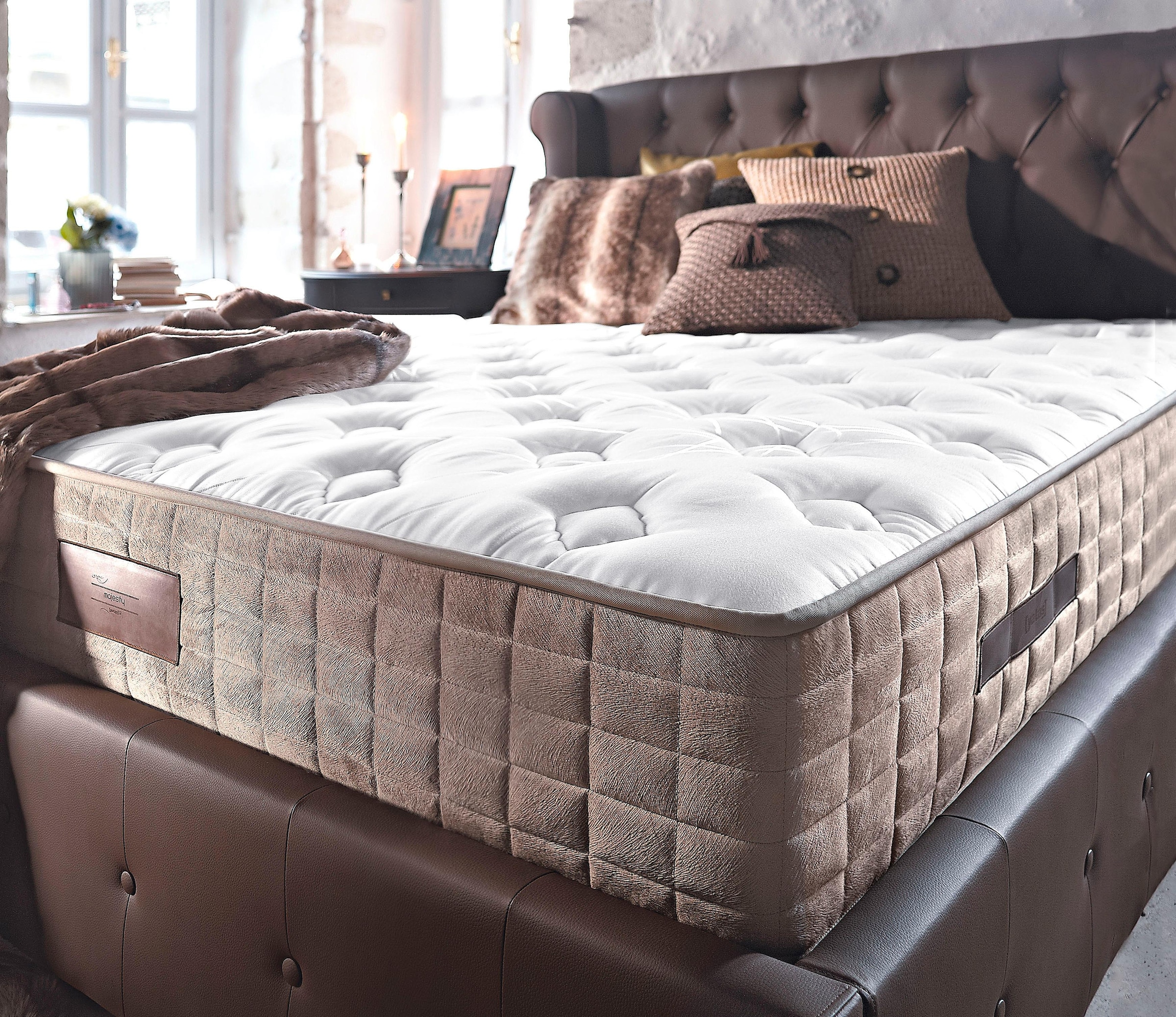 Yatas Bedding Bonnellfederkernmatratze »Majestät Luxus, Matratze 90x200, 14 günstig online kaufen