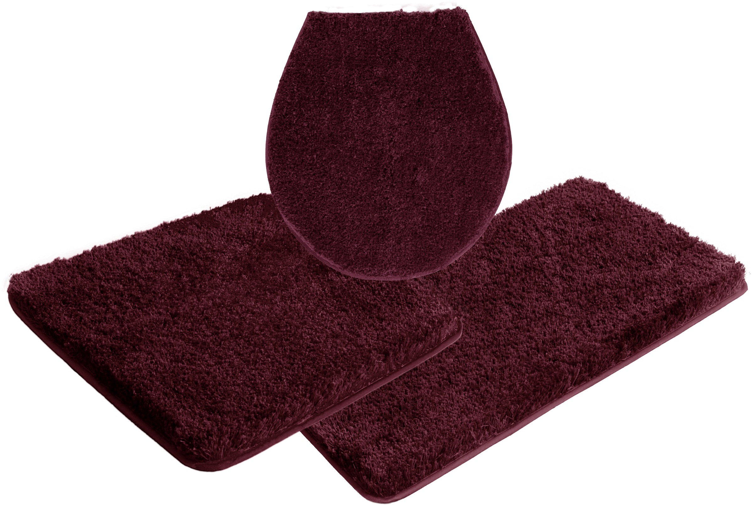 Möve Badematte »Superwuschel, Badvorleger, Badezimmer Teppich«, rutschhemmend beschichtet, strapazierfähig-schnell trocknend-fußbodenheizungsgeeignet, Mikrofaser-Badematte, Badteppich, rechteckig, rund & als 3-tlg. Set