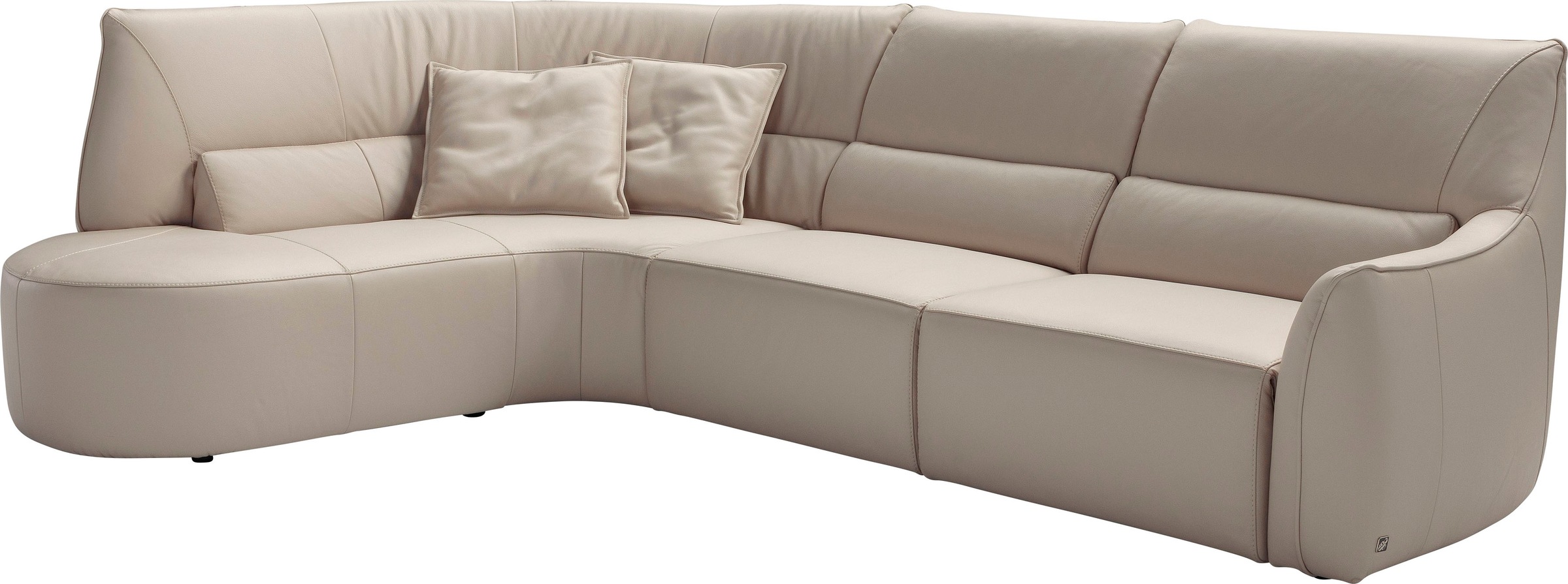 Egoitaliano Ecksofa »Puffy, extravagant & edel, Retro Designsofa, hoher Sit günstig online kaufen