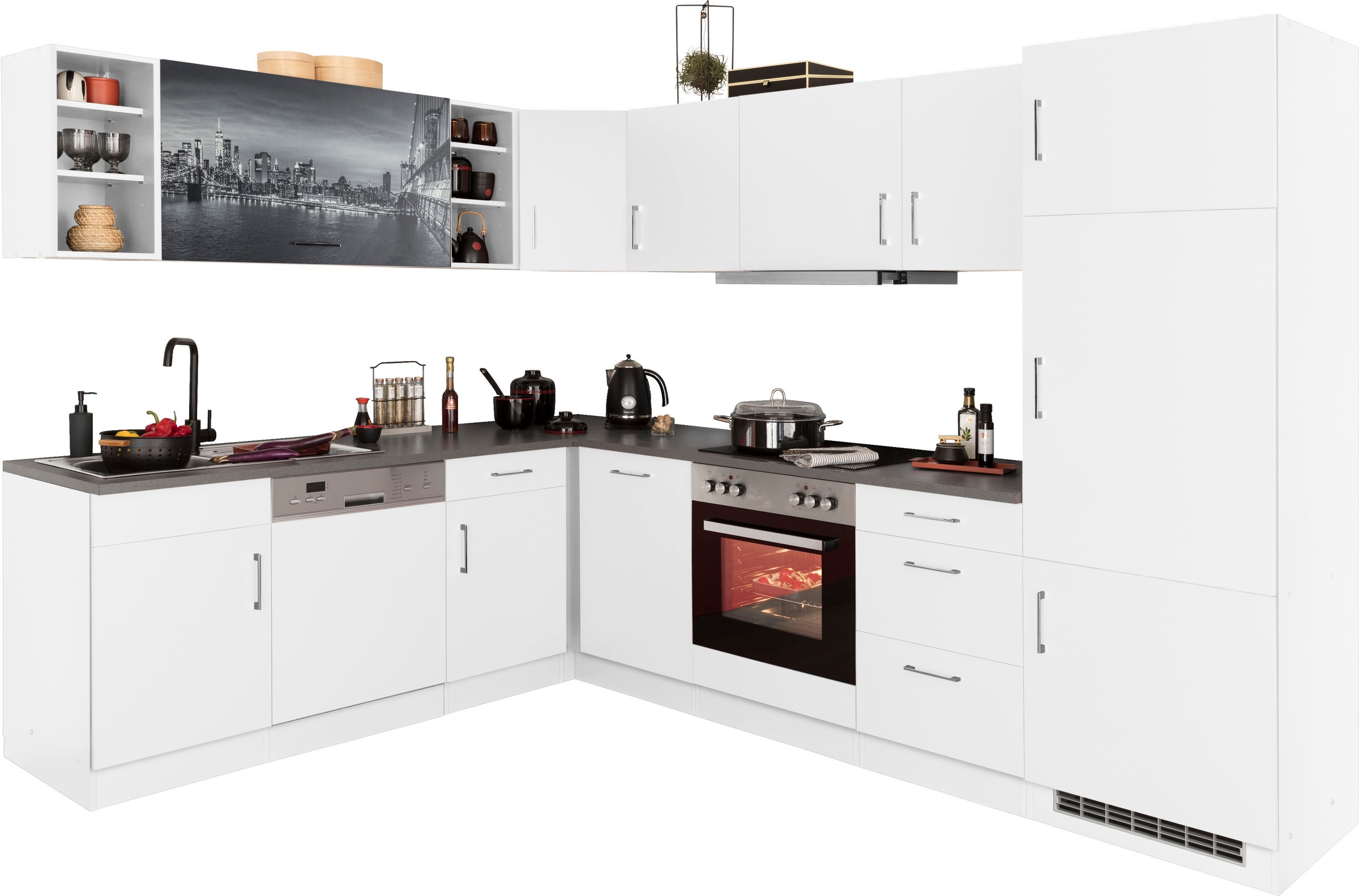 KOCHSTATION Küchenzeile »KS-Paris – Küchen mit einzigartigen Fotomotiven au günstig online kaufen