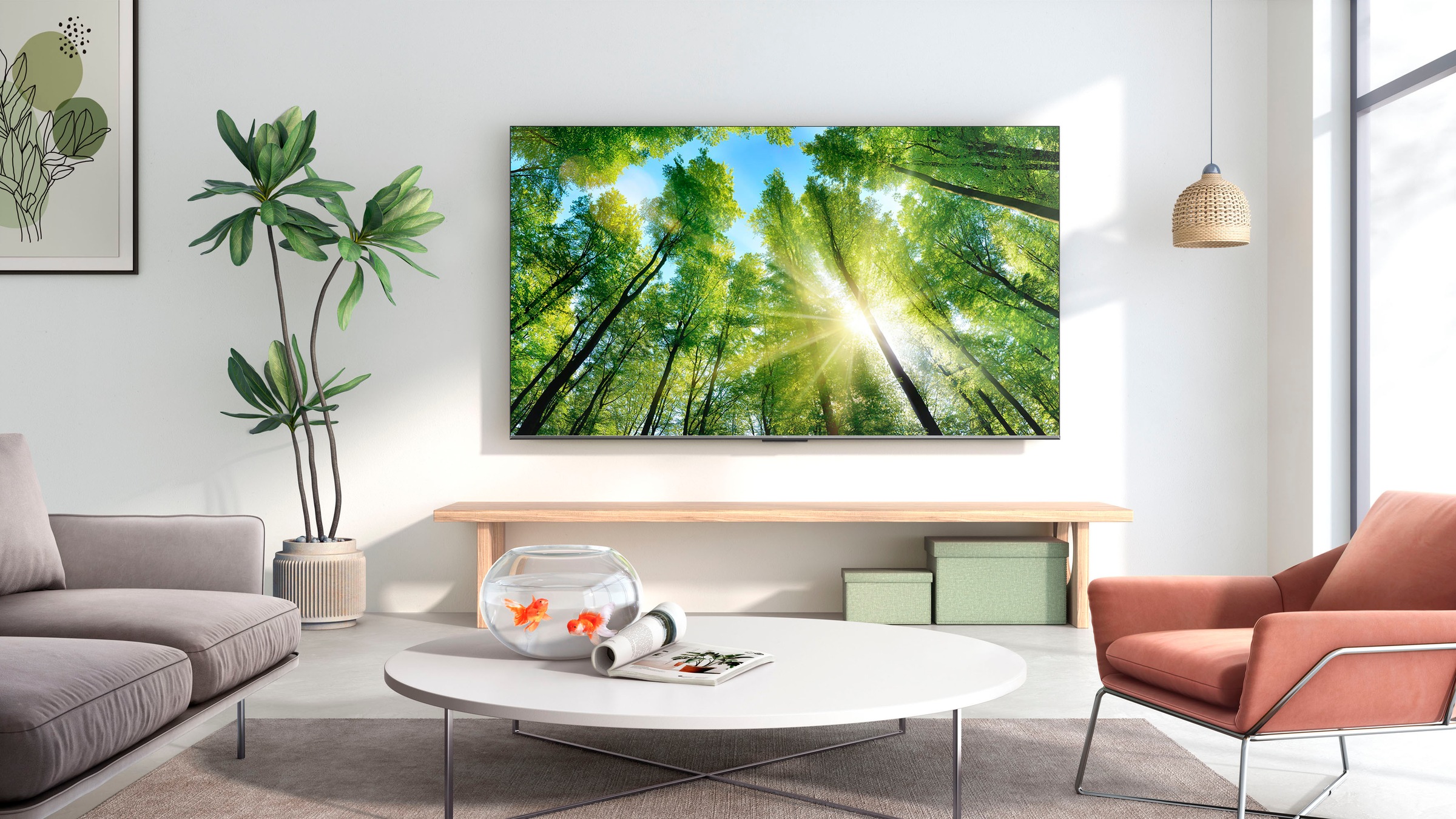TCL LED-Fernseher »75P731X1«, 4K Ultra HD, Smart-TV-Google TV, HDR Premium, Dolby Atmos, HDMI 2.1, Metallgehäuse