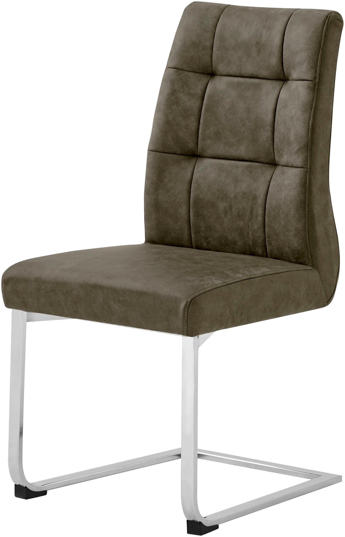 byLIVING Esszimmerstuhl »Marlen XXL«, (Set), 2 St., Microfaser, bis zu 150 kg belastbar, Vintage-Bezug, Freischwinger