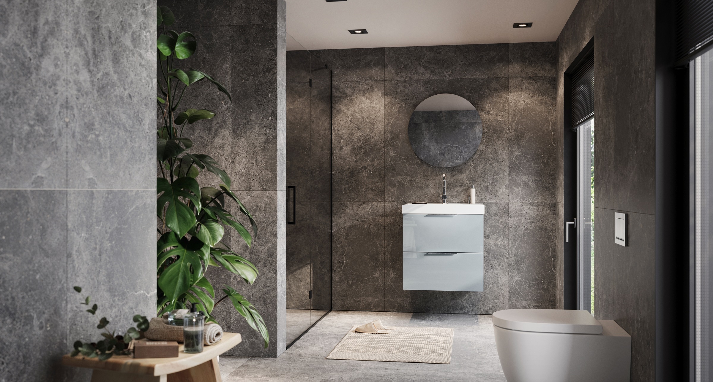 GERMANIA Waschtisch »Bisbee« 1 Stk. tlg. Waschtisch mit Glasfront in verschiedenen Breiten